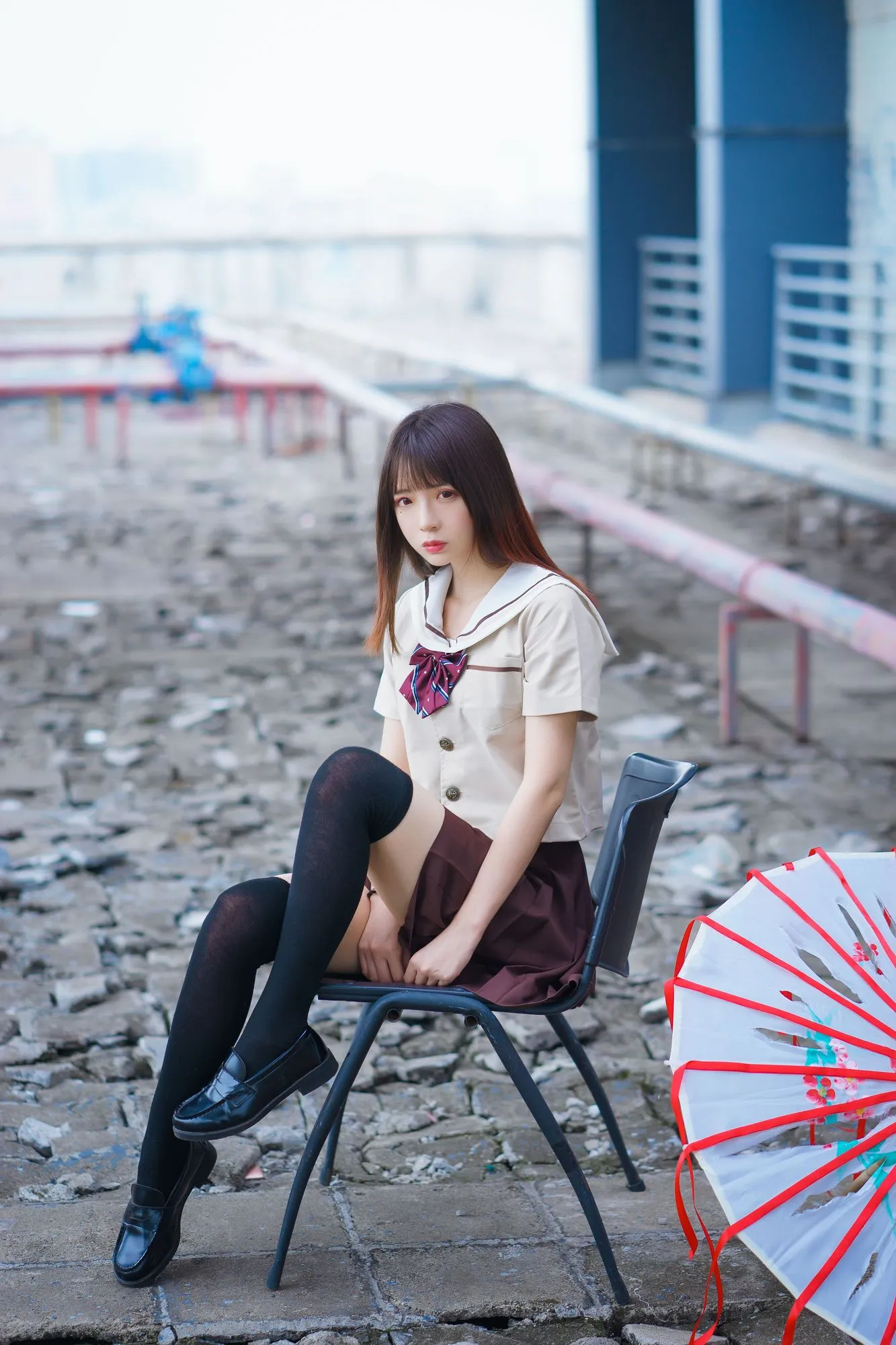 图片[2]-No.017-丝袜狂想曲(伞) [42P]-coswz-cos王者