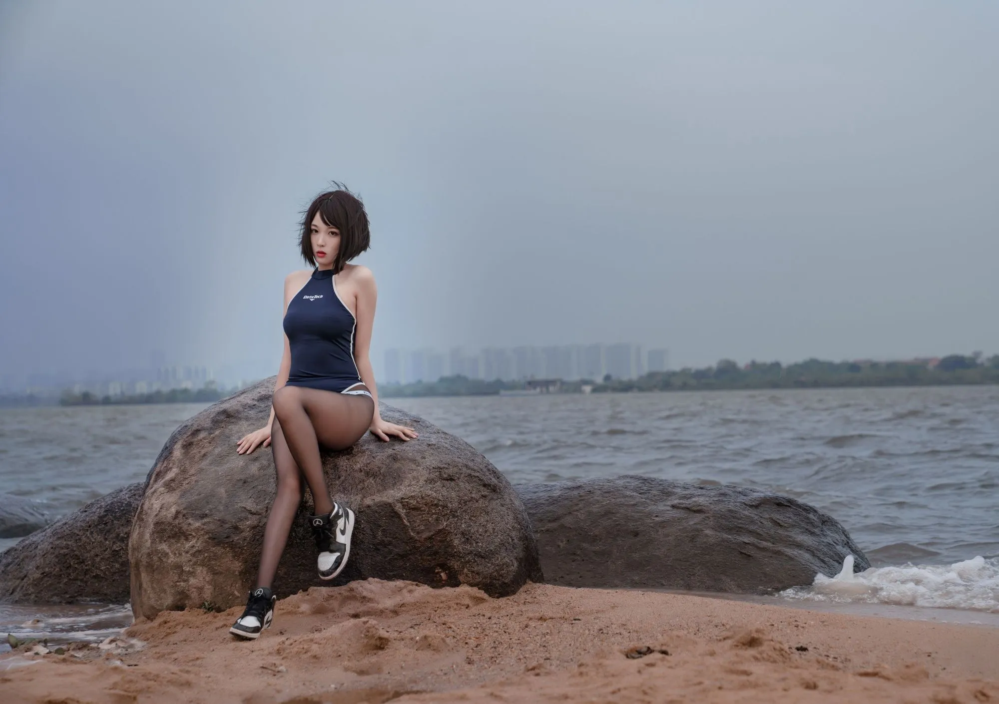 图片[3]-No.017-沙滩竞泳 [45P]-coswz-cos王者