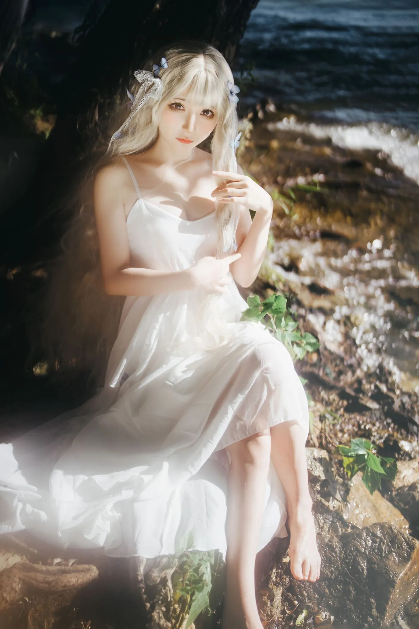 图片[3]-No.022 – 湖边白裙 [15P]-coswz-cos王者