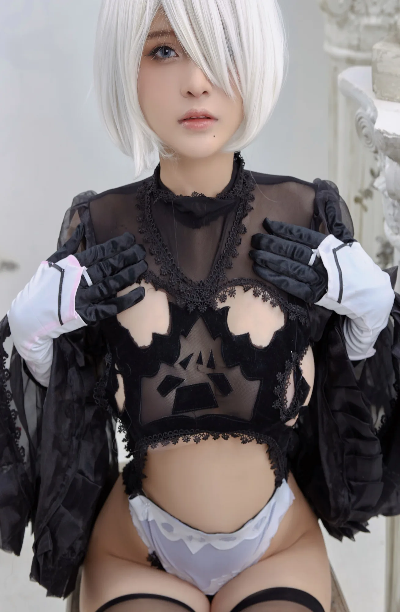 图片[5]-No.023-2B Black Dress [20P]-coswz-cos王者