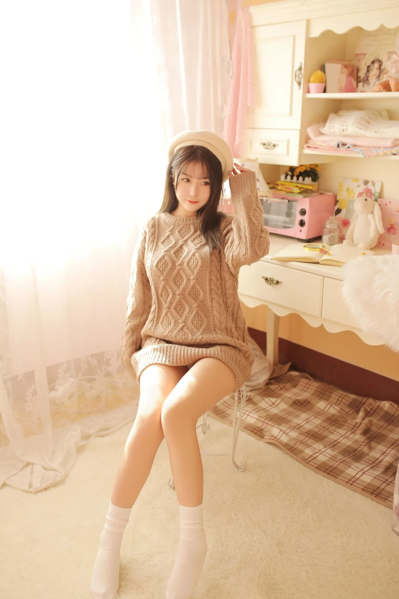 图片[2]-No.025-驼色毛衣 [34P]-coswz-cos王者
