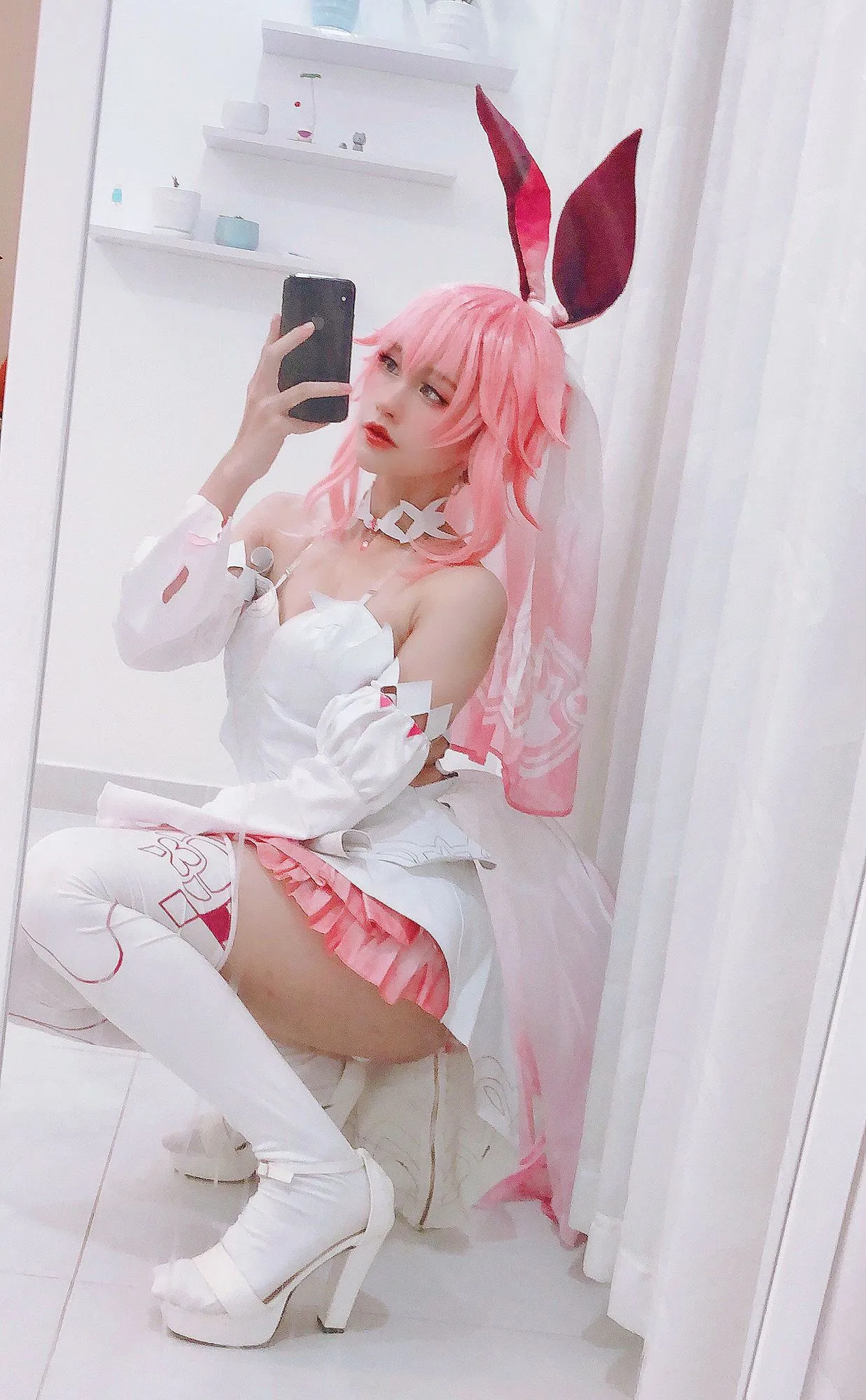 图片[2]-No.028-Yae Sakura Wedding dress [13P 1V]-coswz-cos王者