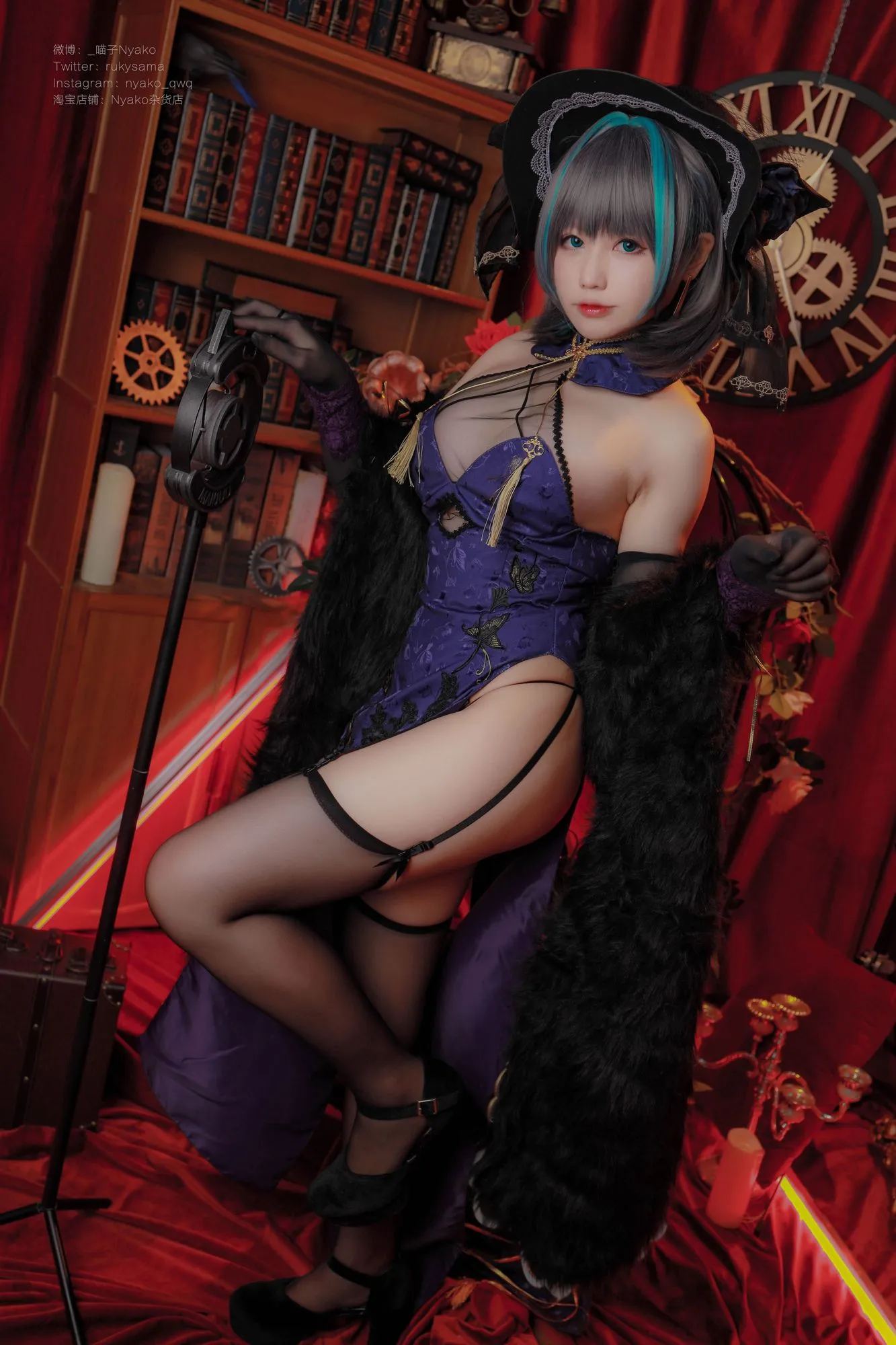 图片[2]-No.031-柴郡旗袍 [48P]-coswz-cos王者