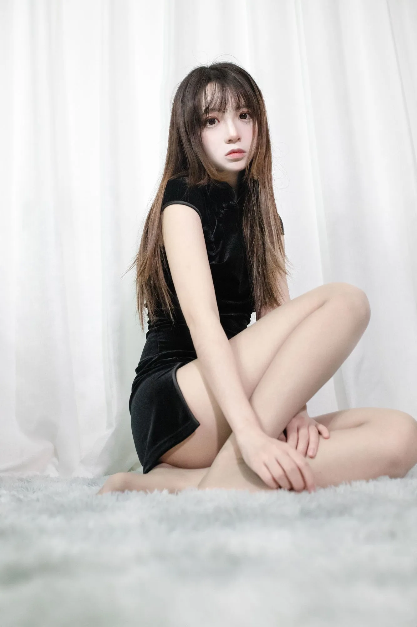 图片[4]-No.037-黑旗袍 [20P]-coswz-cos王者