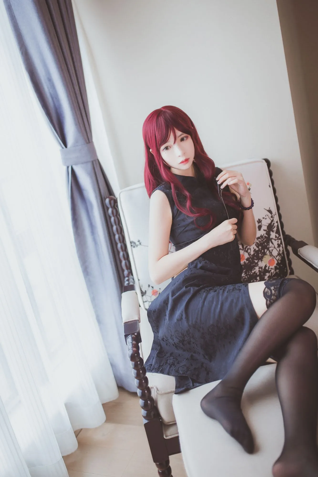 图片[3]-No.039-黑色旗袍 [31P]-coswz-cos王者