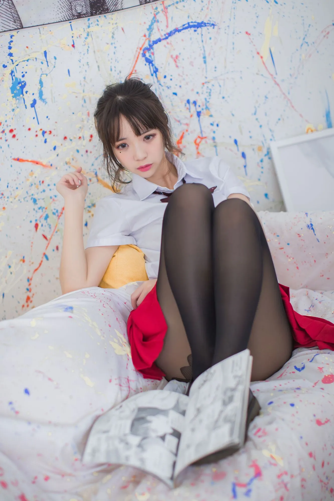 图片[3]-No.040-黑丝·JK·少女 [47P]-coswz-cos王者