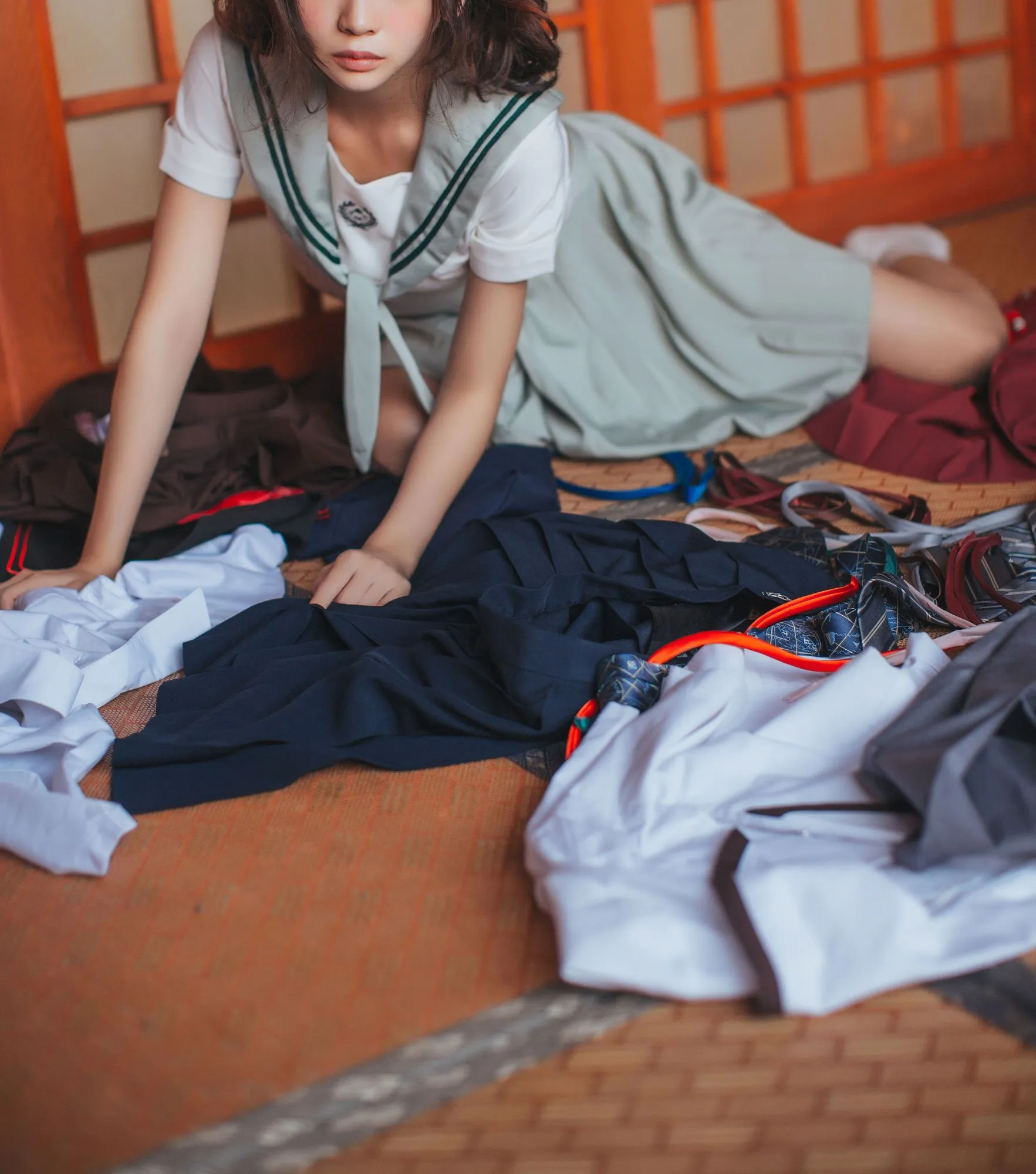图片[4]-No.040-黑丝·JK·少女 [47P]-coswz-cos王者