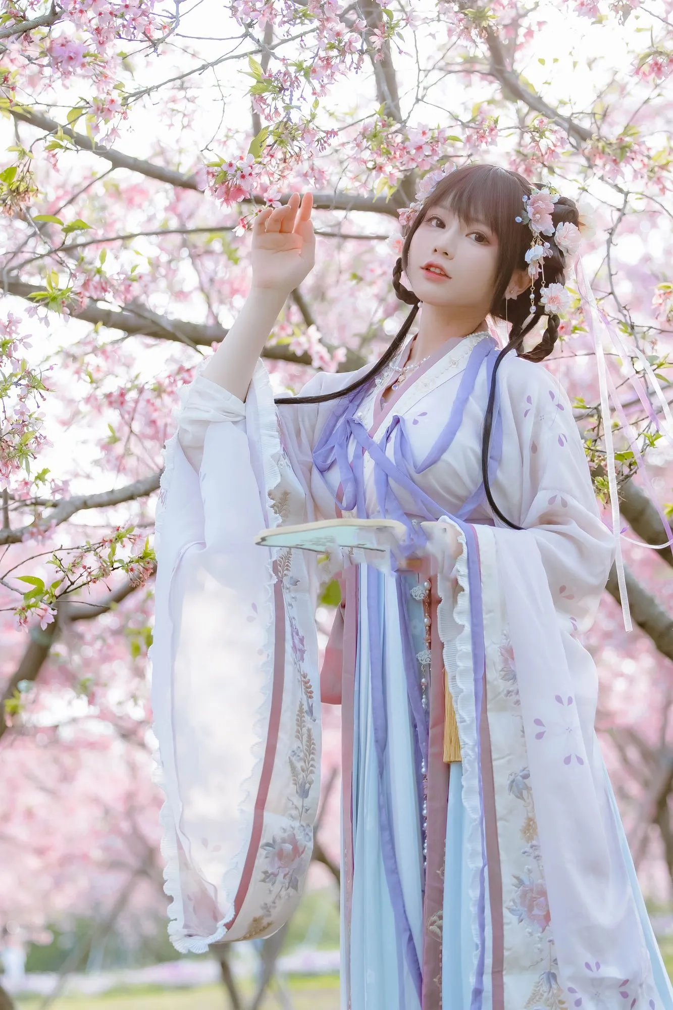 图片[2]-No.043-樱花汉服 花神祈愿 [52P]-coswz-cos王者