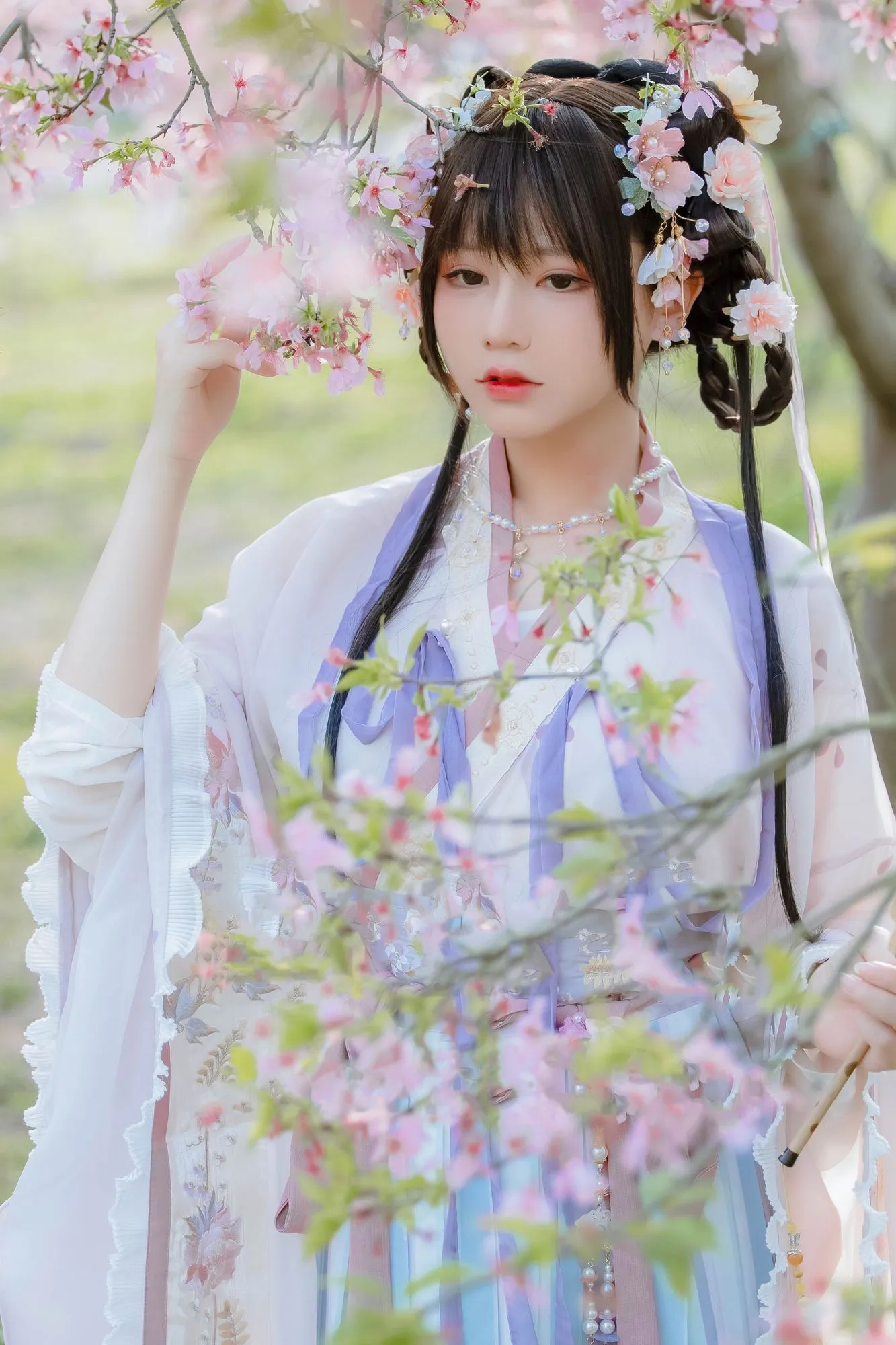 图片[3]-No.043-樱花汉服 花神祈愿 [52P]-coswz-cos王者