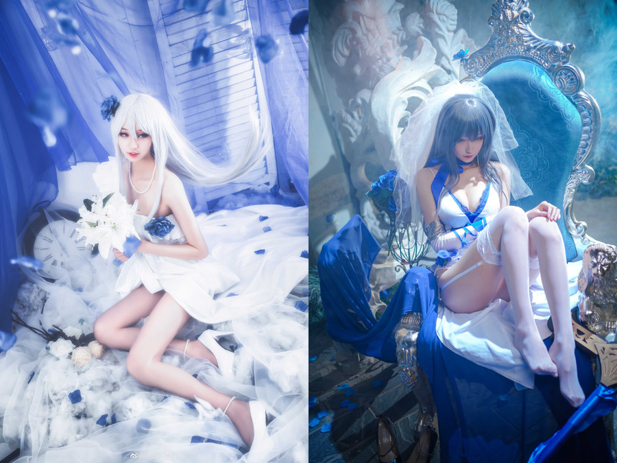 二次元小姐姐沧霁桔梗COS图片迷人心魂