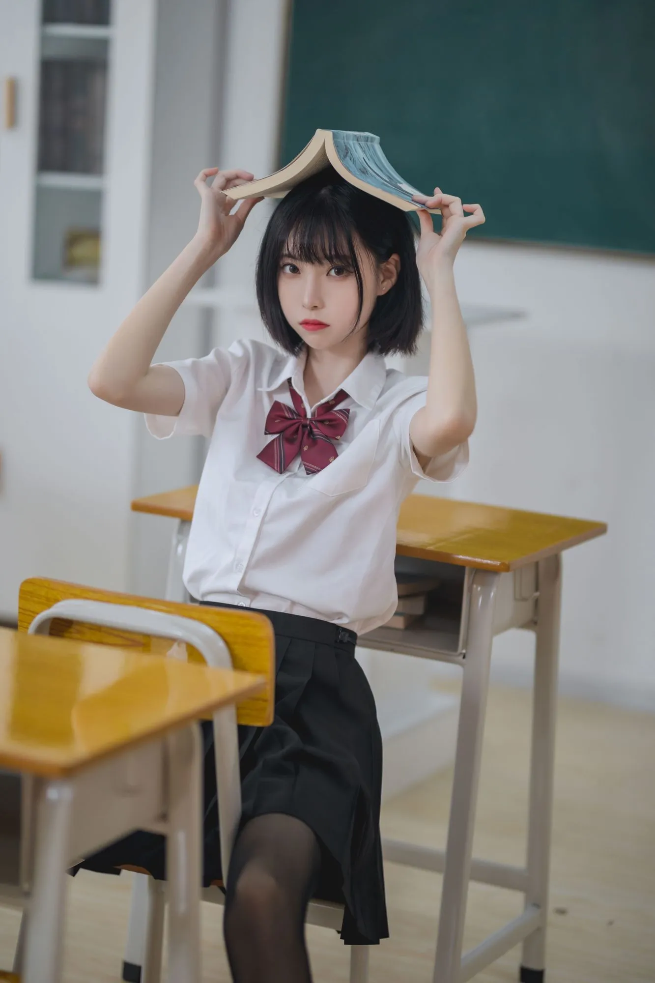 图片[3]-No.001-教室jk黑丝 [40P]-coswz-cos王者