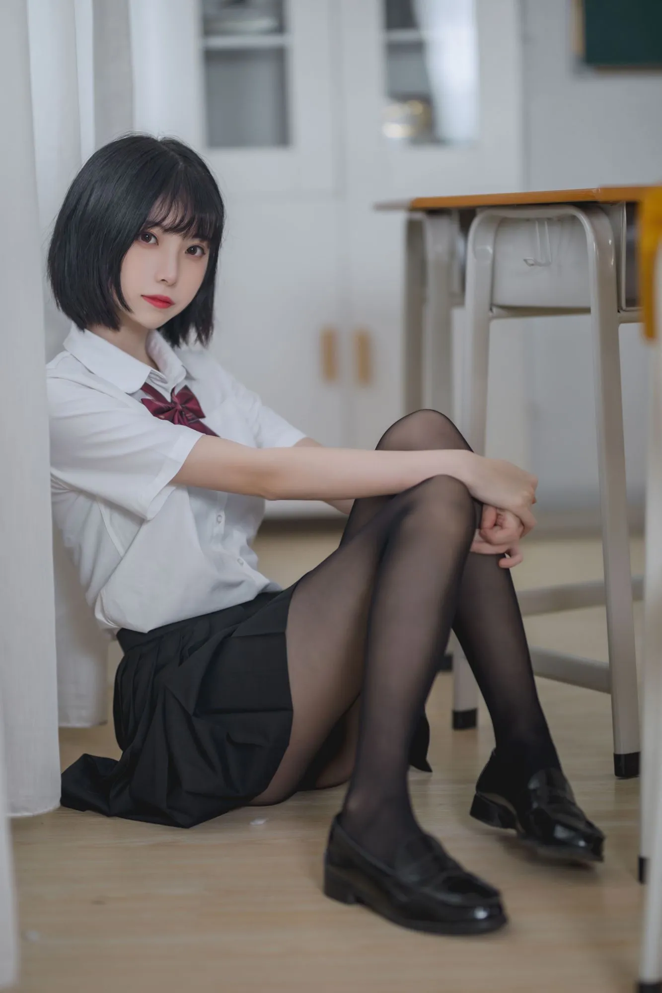 图片[4]-No.001-教室jk黑丝 [40P]-coswz-cos王者