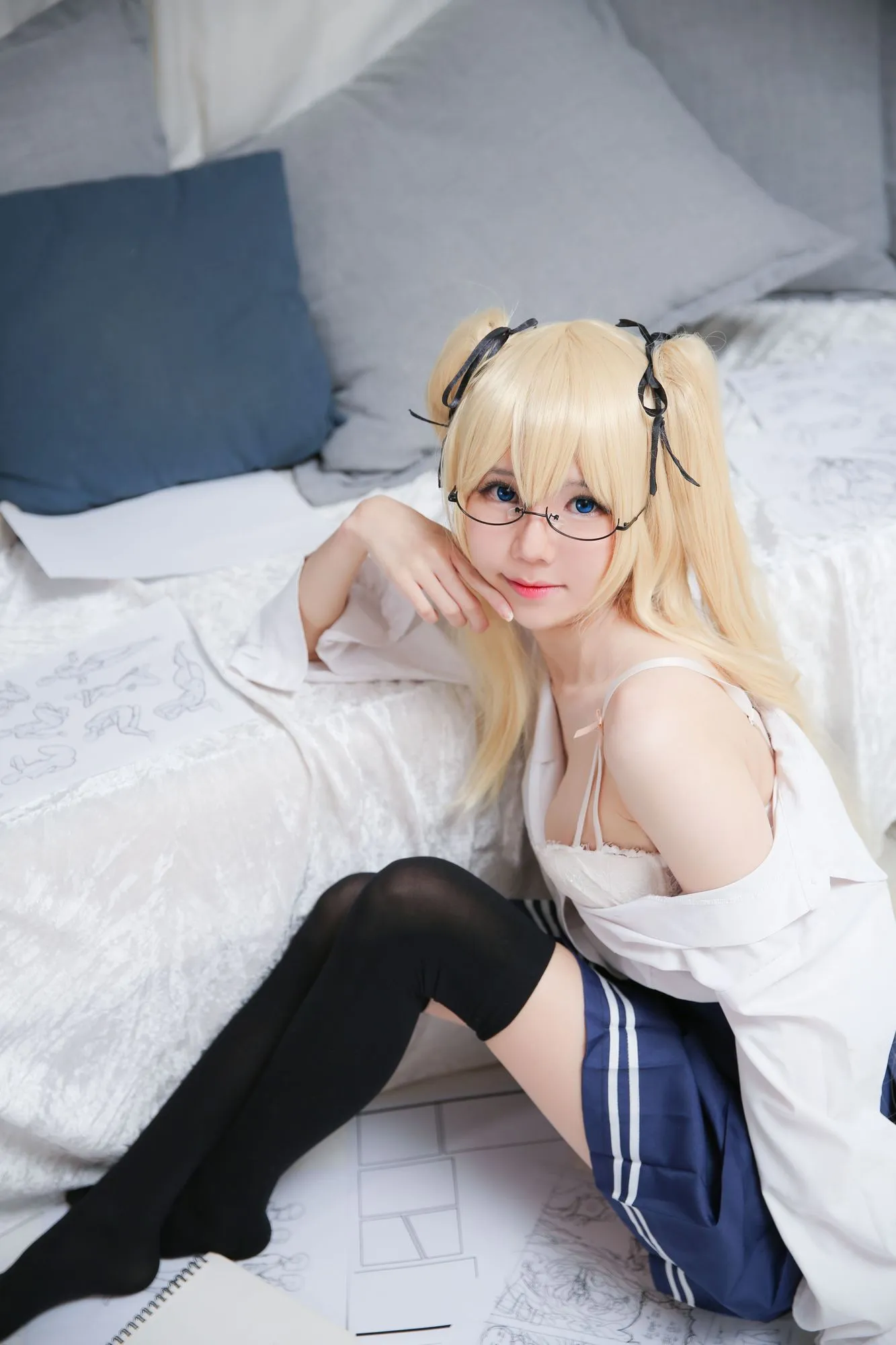图片[3]-No.009-Eriri School Girl [43P 3V]-coswz-cos王者