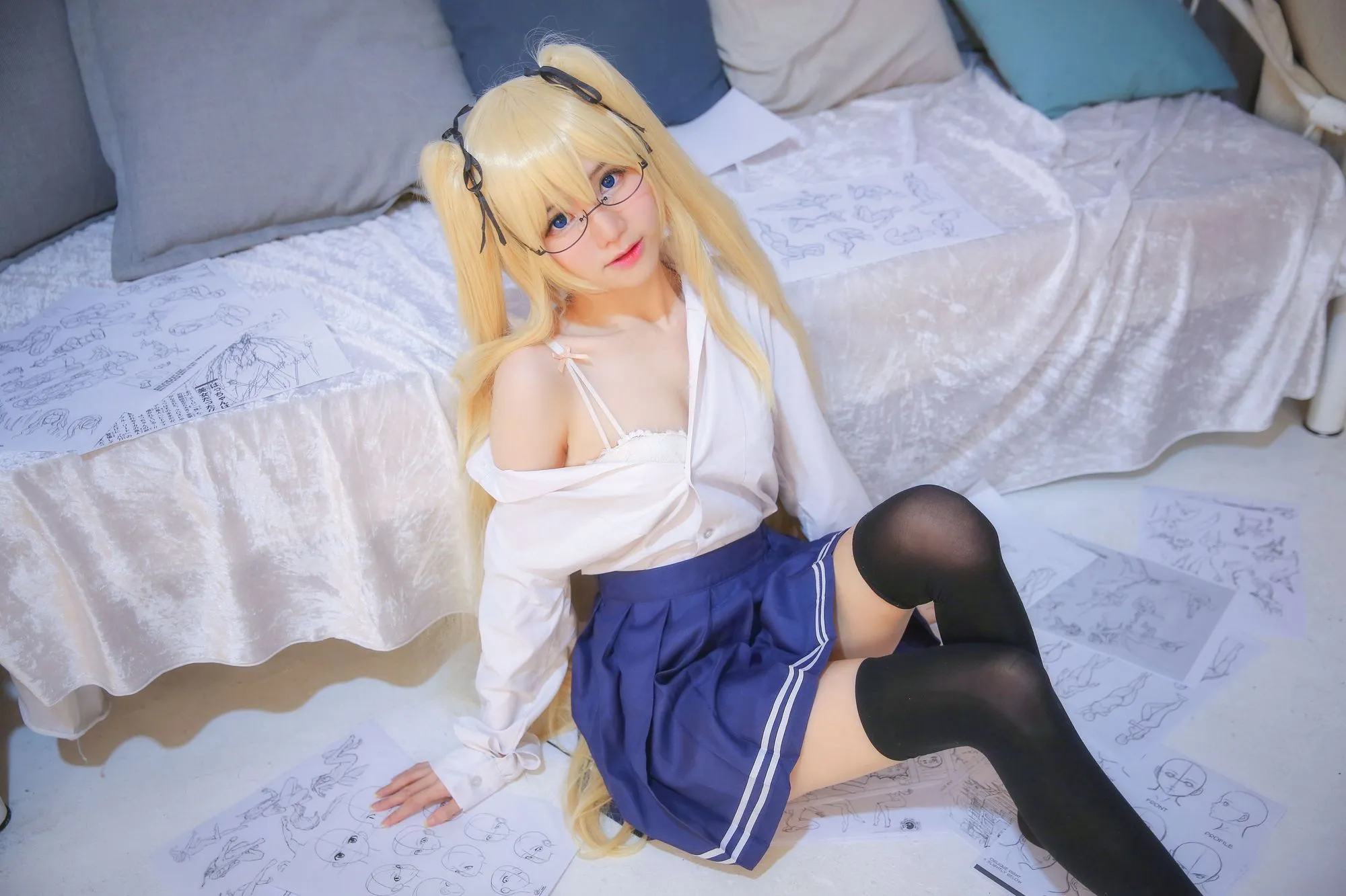 图片[5]-No.009-Eriri School Girl [43P 3V]-coswz-cos王者