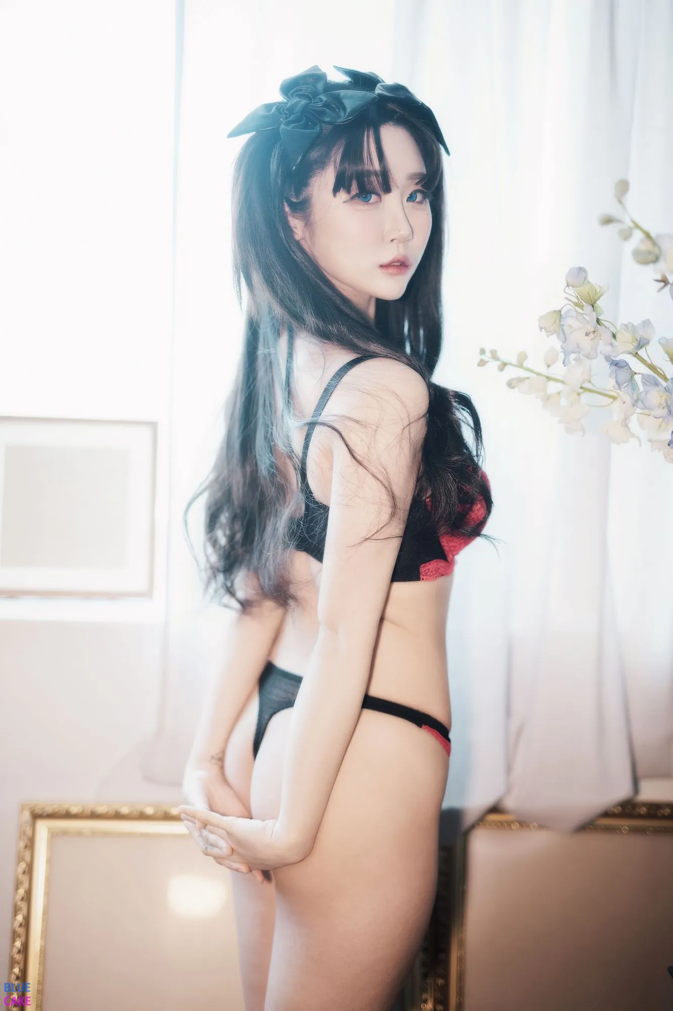 图片[4]-No.016-[BLUECAKE] Fate Saber x Thosaka Rin Lingerie ver(Bomi&Zia) [128P]-coswz-cos王者
