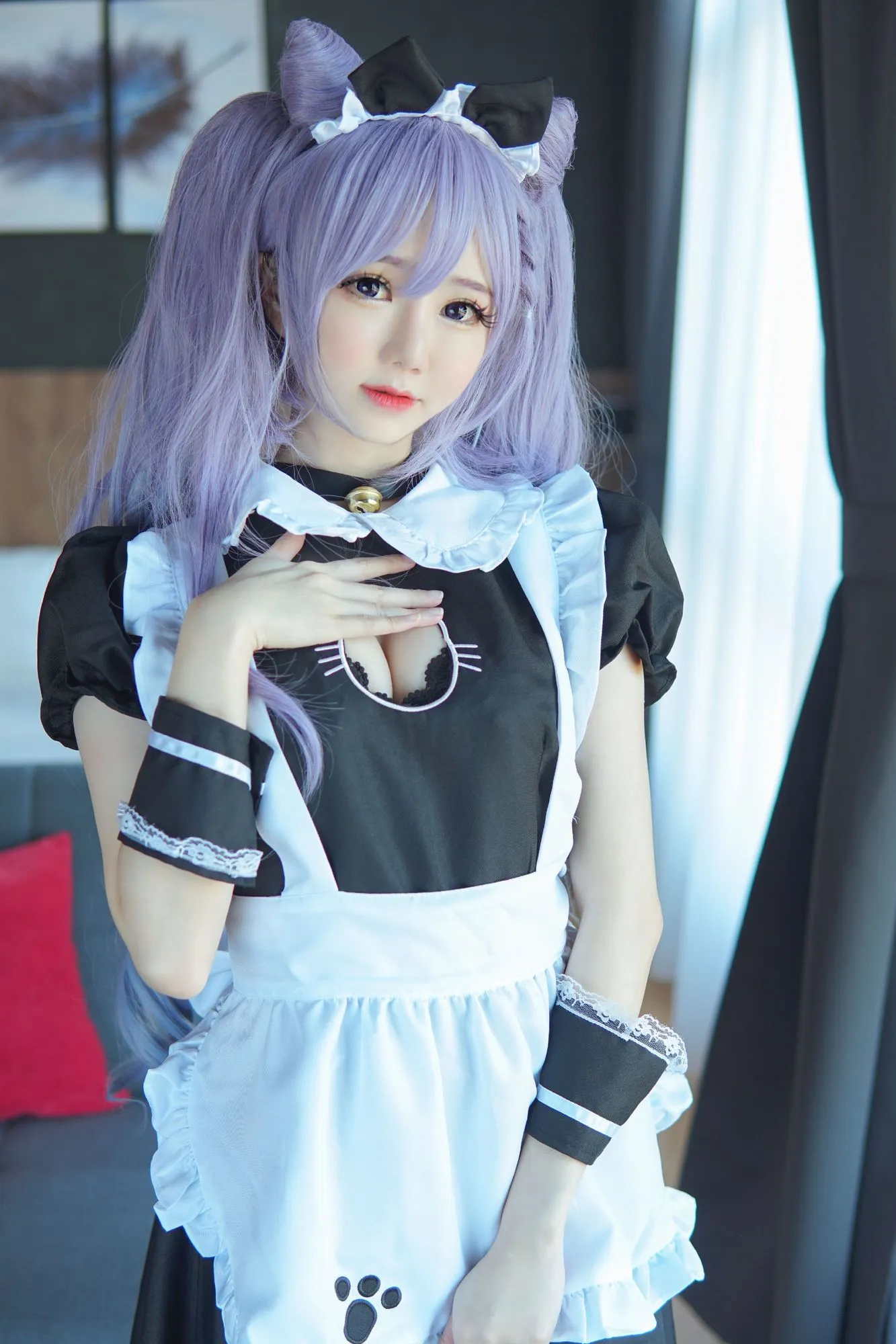 图片[3]-No.016-Keqing Maid [52P]-coswz-cos王者