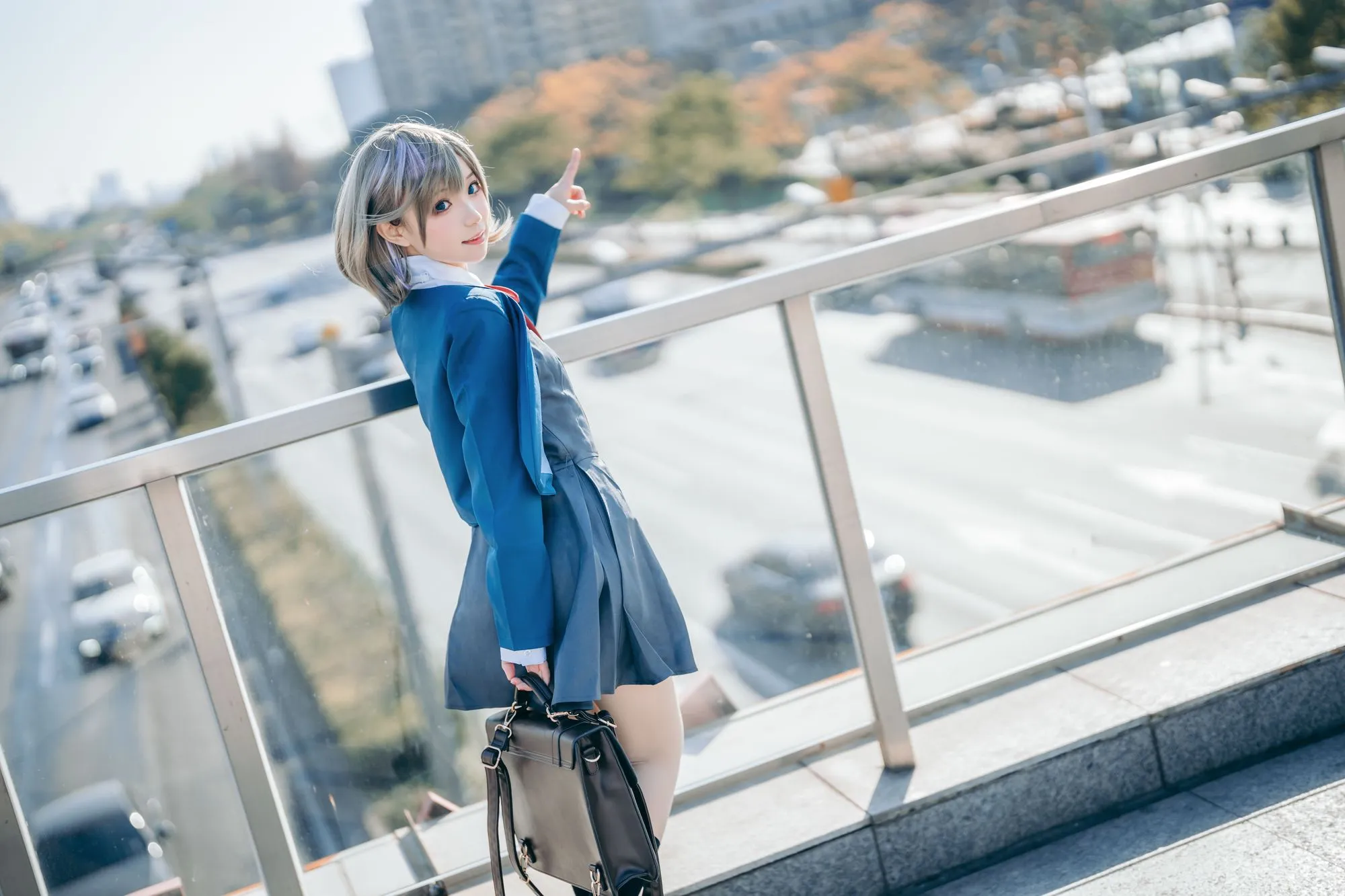 图片[4]-No.019-唐可可校服 [15P]-coswz-cos王者