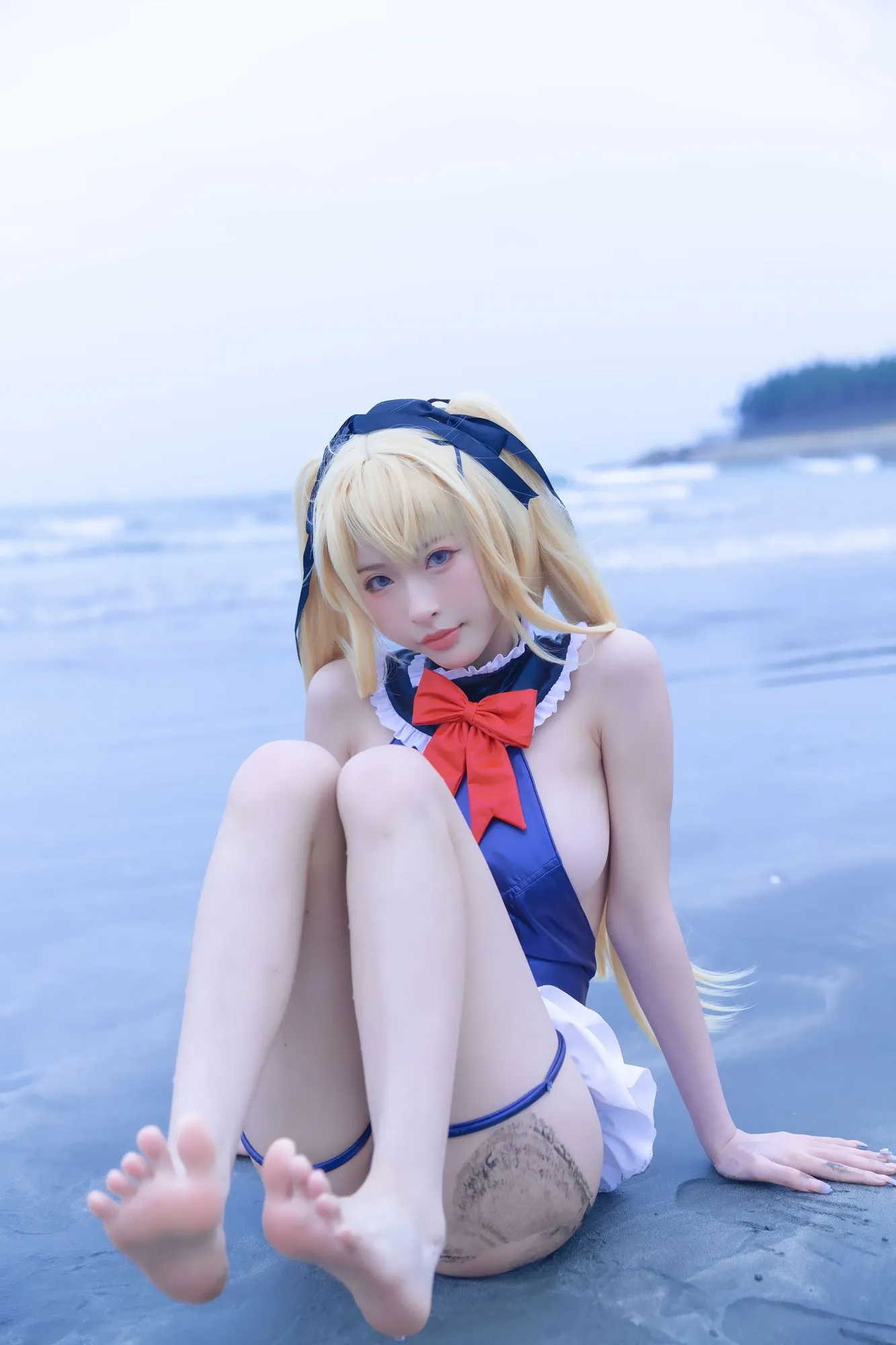 图片[4]-No.024-玛丽萝丝 蓝色泳衣 [32P]-coswz-cos王者