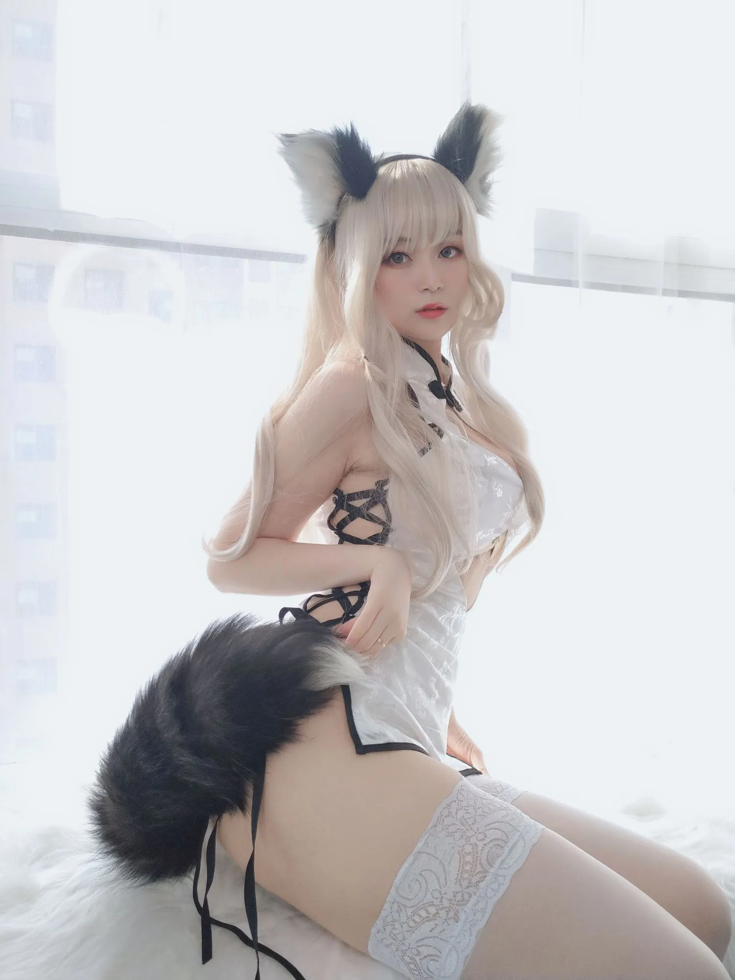 图片[3]-No.025-小白狼 [49P 3V]-coswz-cos王者