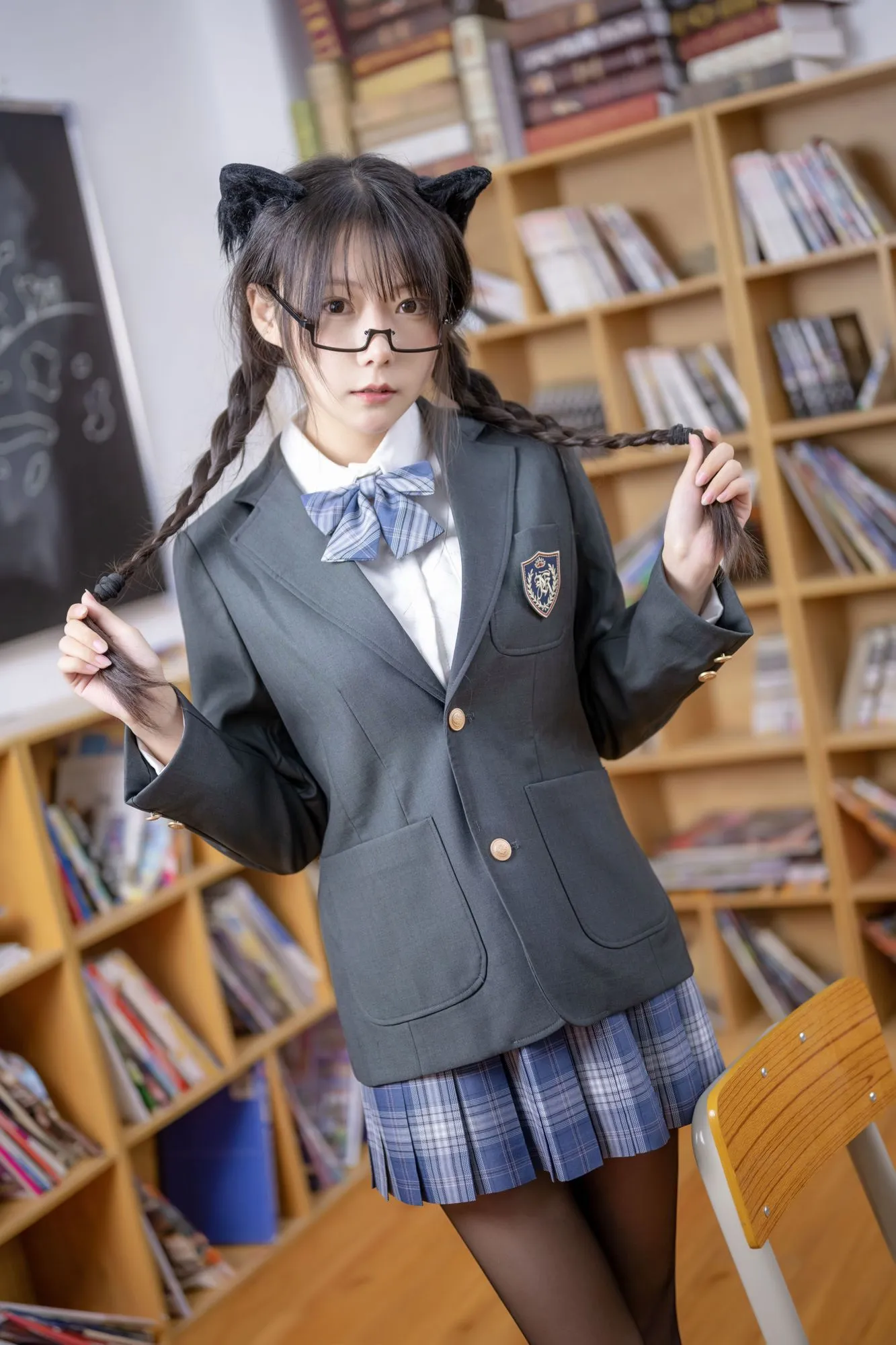 图片[4]-No.028-小鹿乱撞 jk制服（正片） [35P]-coswz-cos王者
