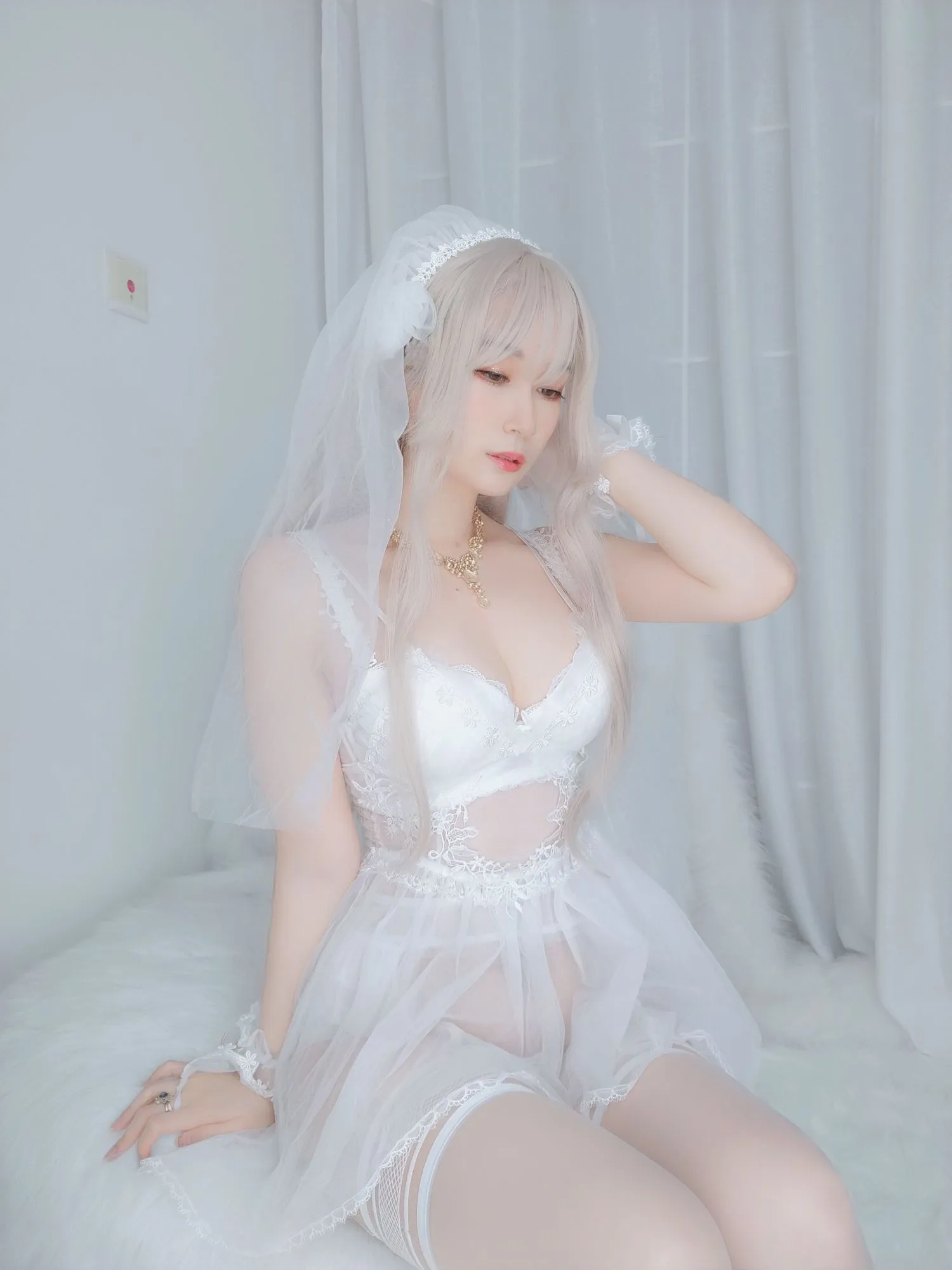 图片[3]-No.033-纯白花嫁 [161P 6V]-coswz-cos王者