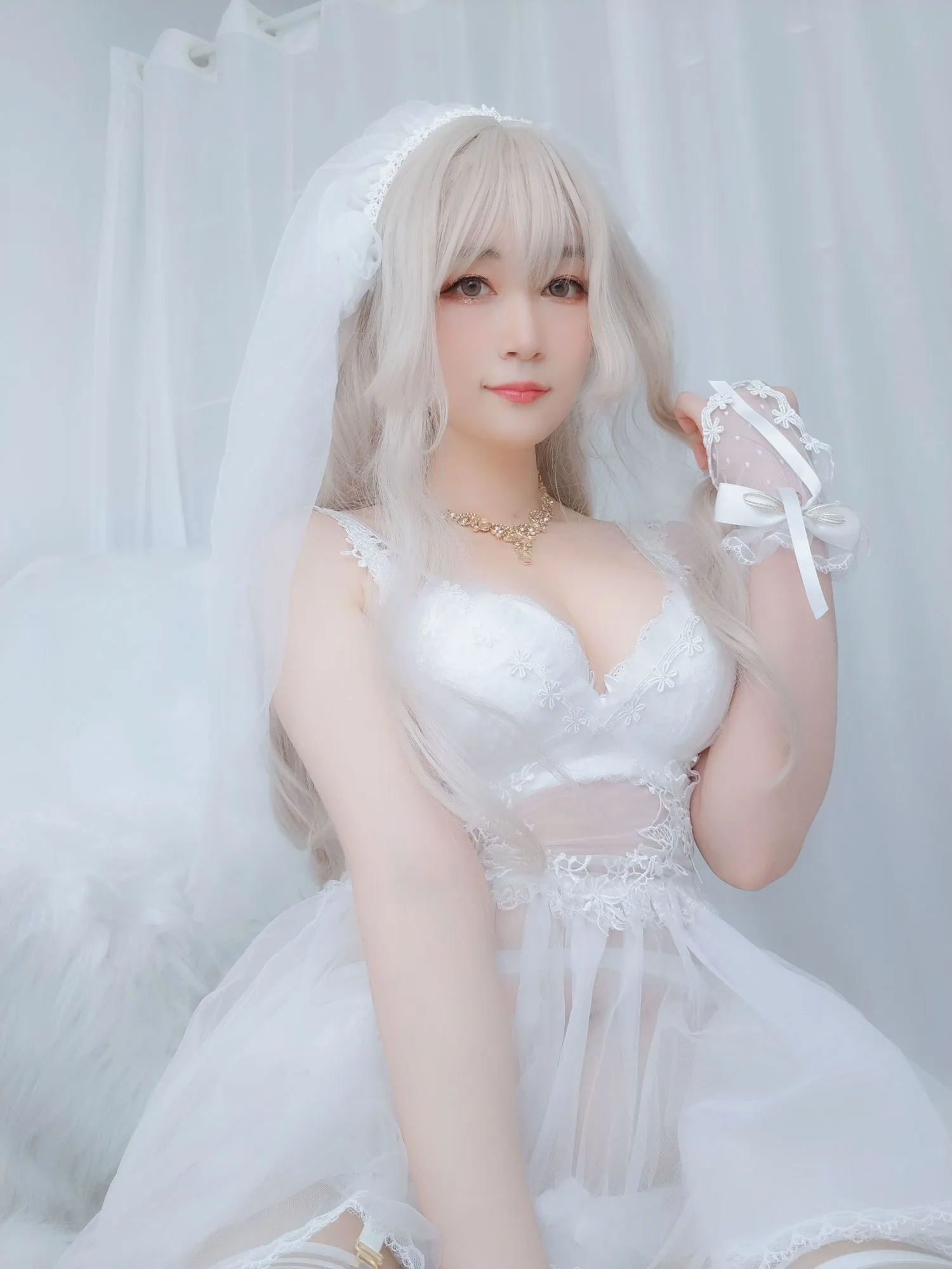 图片[6]-No.033-纯白花嫁 [161P 6V]-coswz-cos王者
