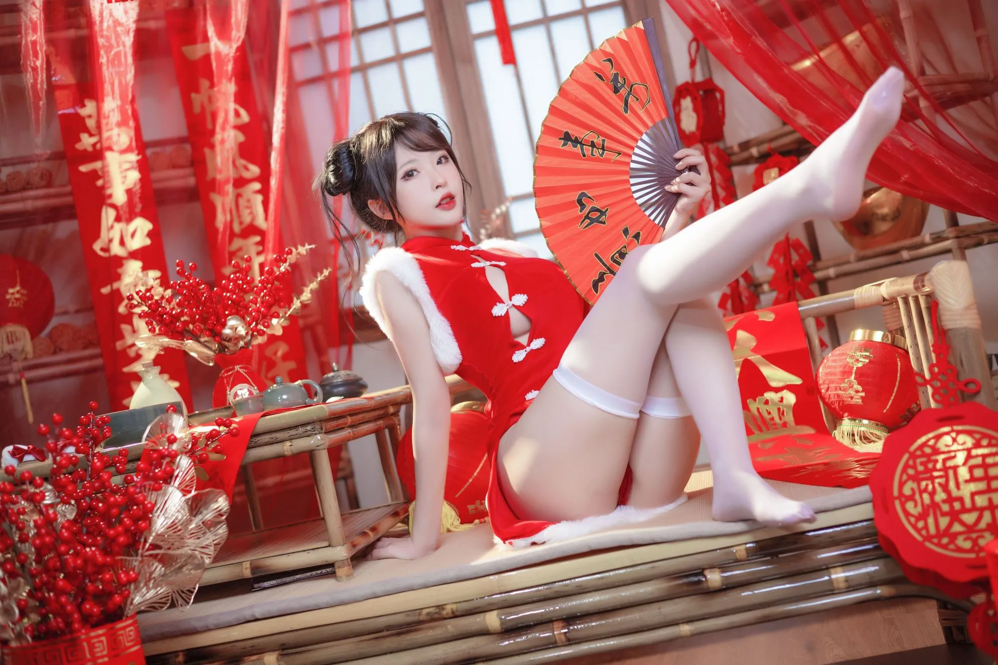 图片[2]-No.045 – 新年旗袍 [77P]-coswz-cos王者