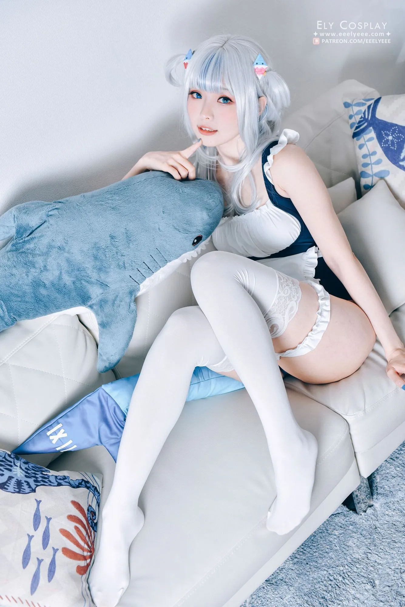 图片[2]-No.045-Gura Swimsuit [19P]-coswz-cos王者
