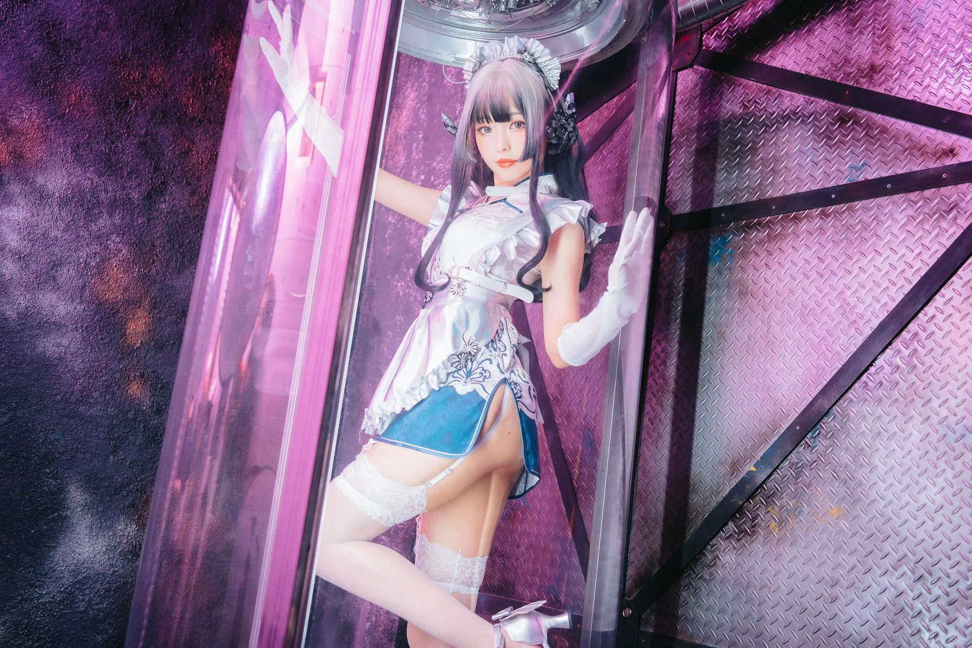 图片[3]-No.088 – 赛博女仆 Violane青辉石 [28P]-coswz-cos王者