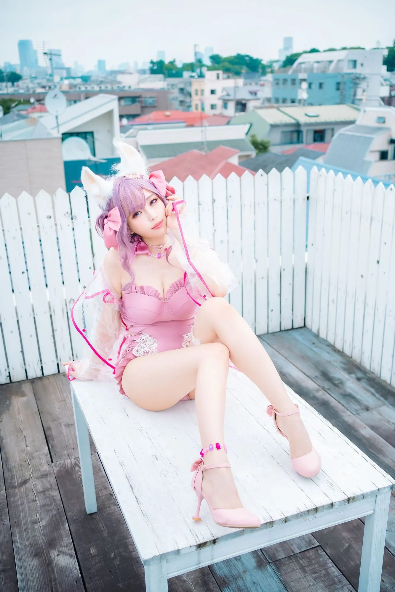 图片[5]-No.039-Fluffy Summer – pink [54P]-coswz-cos王者