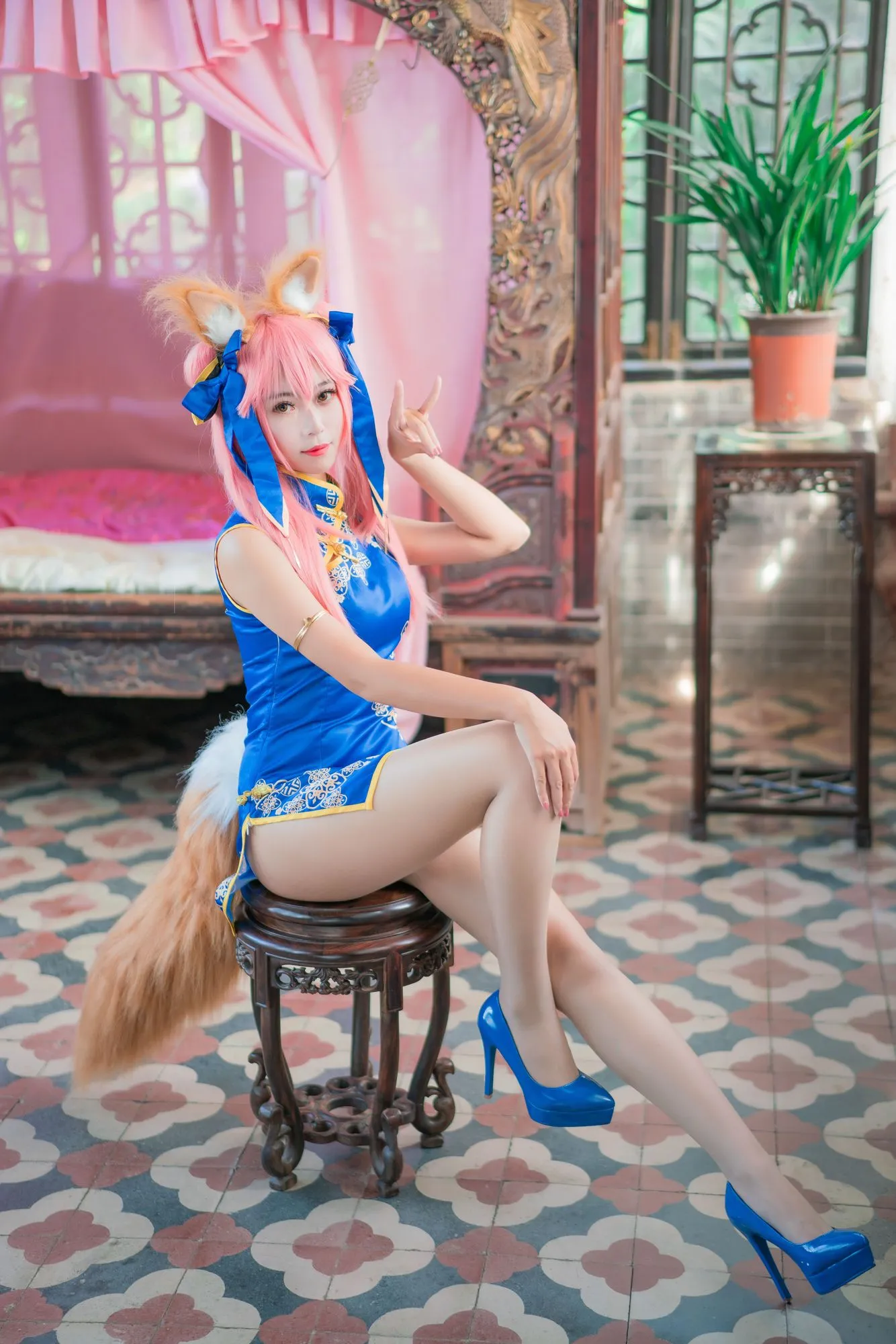图片[4]-No.004-玉藻前旗袍 [17P]-coswz-cos王者