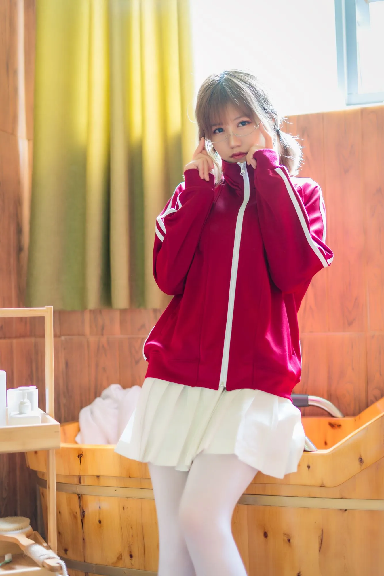 图片[2]-No.004-红色体操服 [48P]-coswz-cos王者