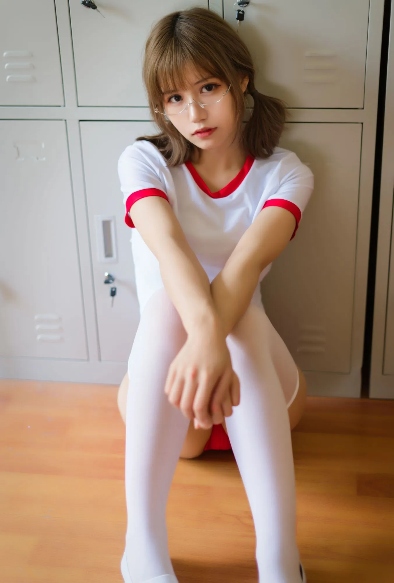 图片[5]-No.004-红色体操服 [48P]-coswz-cos王者