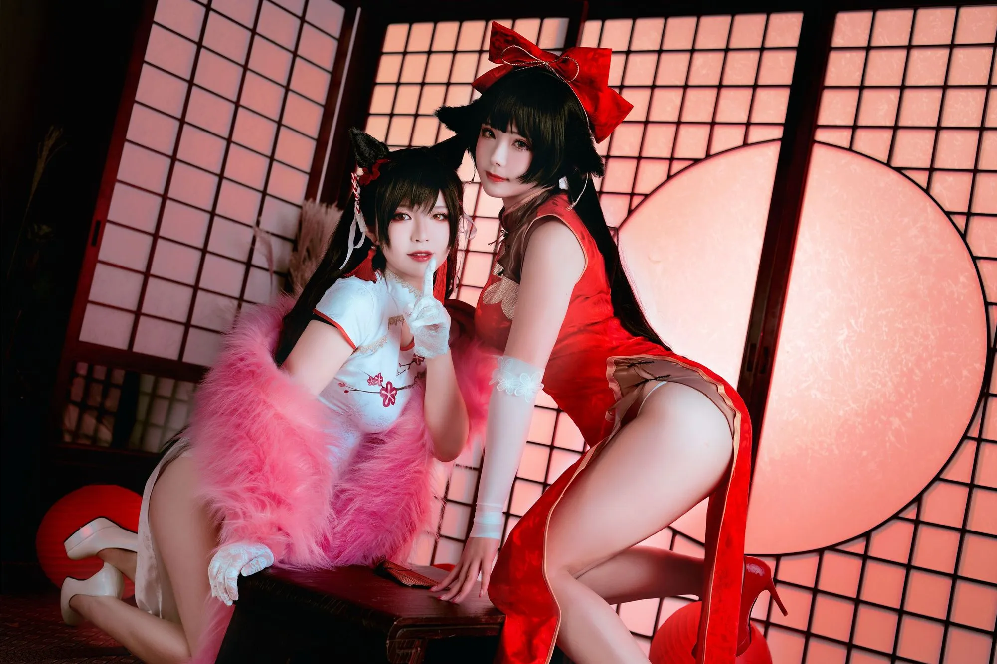 图片[2]-No.006-愛宕x高雄,チャイナ服 – 半半子 Banbanko、婉Yue [35P 1V]-coswz-cos王者