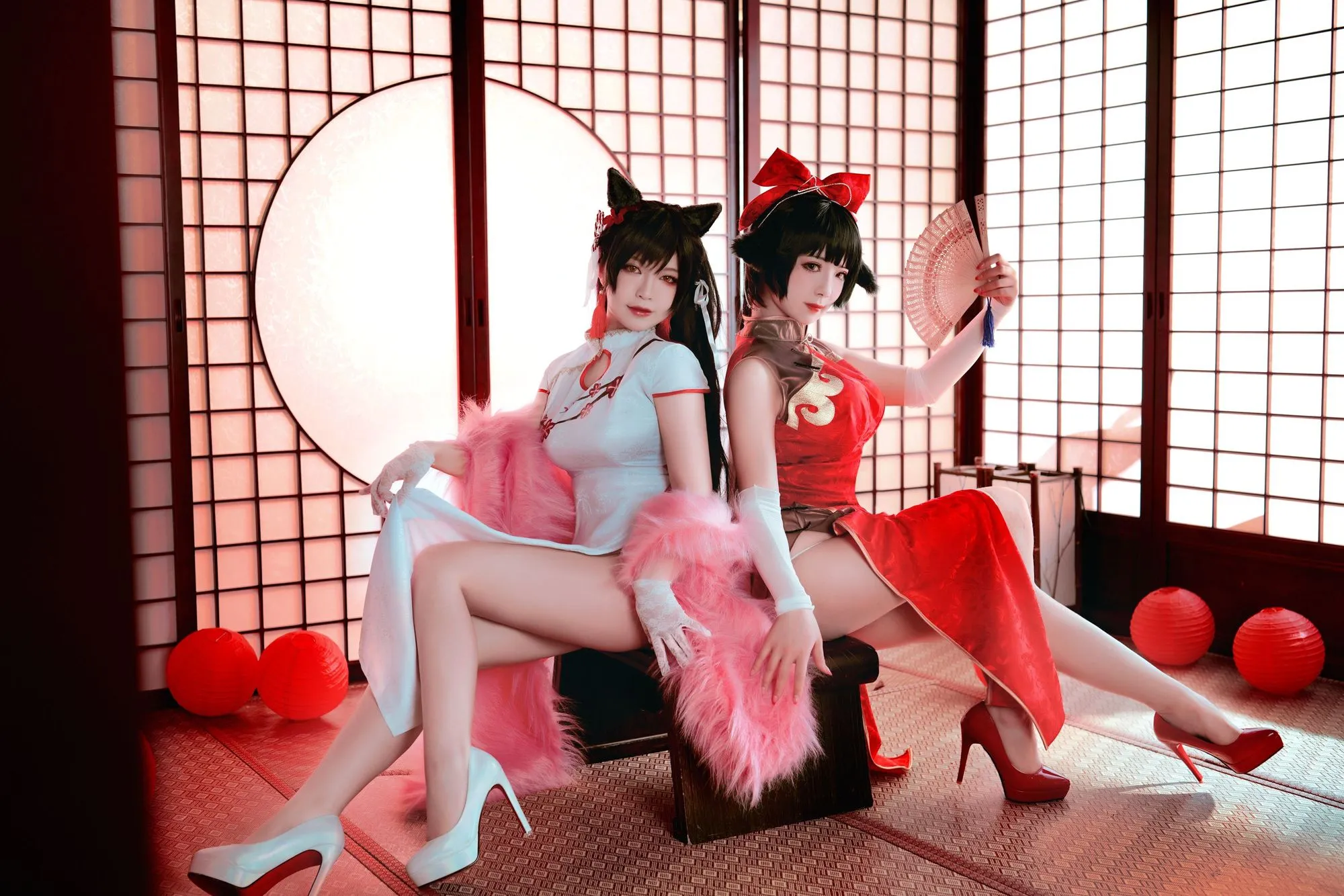 图片[3]-No.006-愛宕x高雄,チャイナ服 – 半半子 Banbanko、婉Yue [35P 1V]-coswz-cos王者