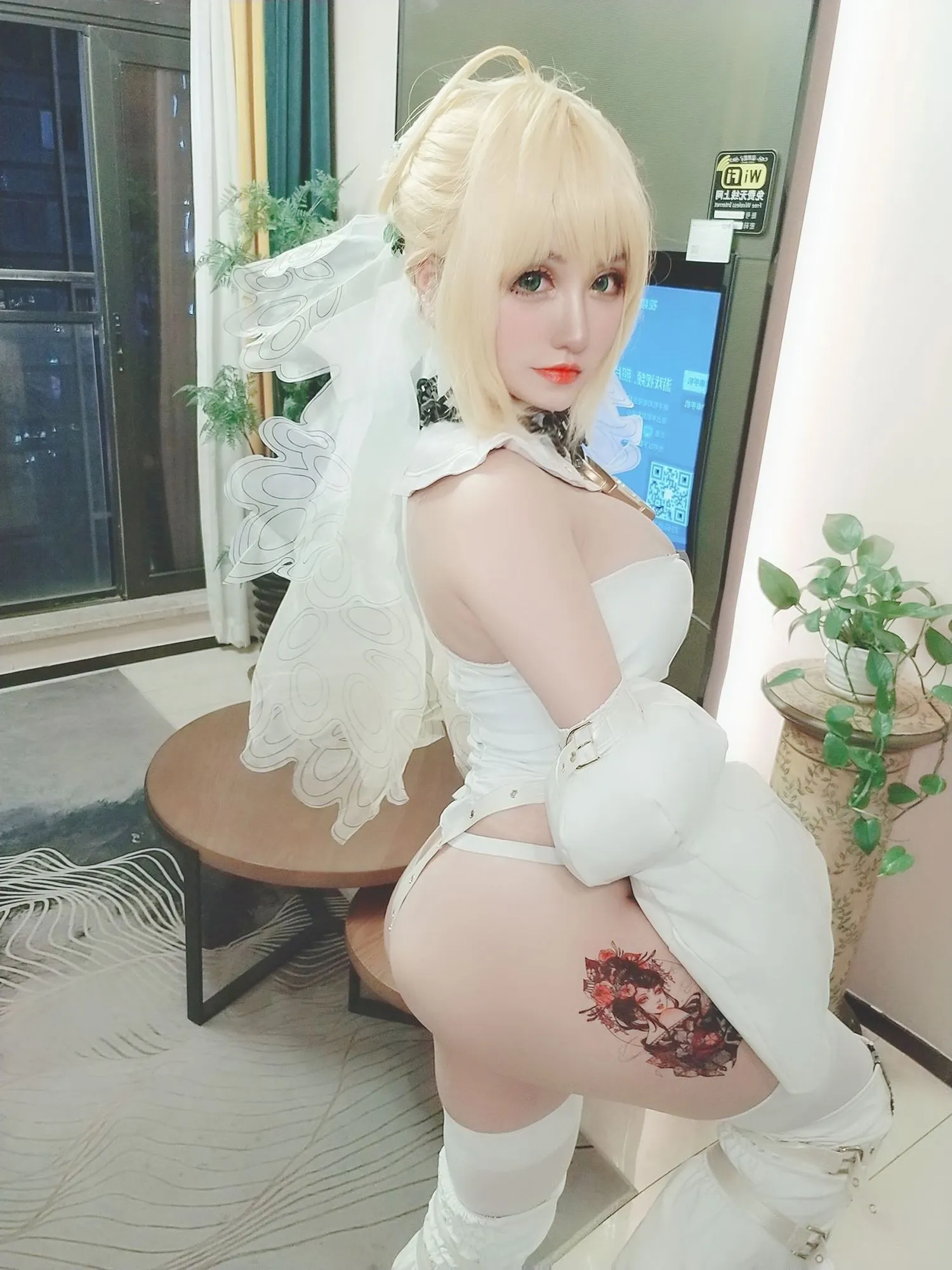 图片[5]-No.007-尼禄花嫁自拍 [21P 3V]-coswz-cos王者