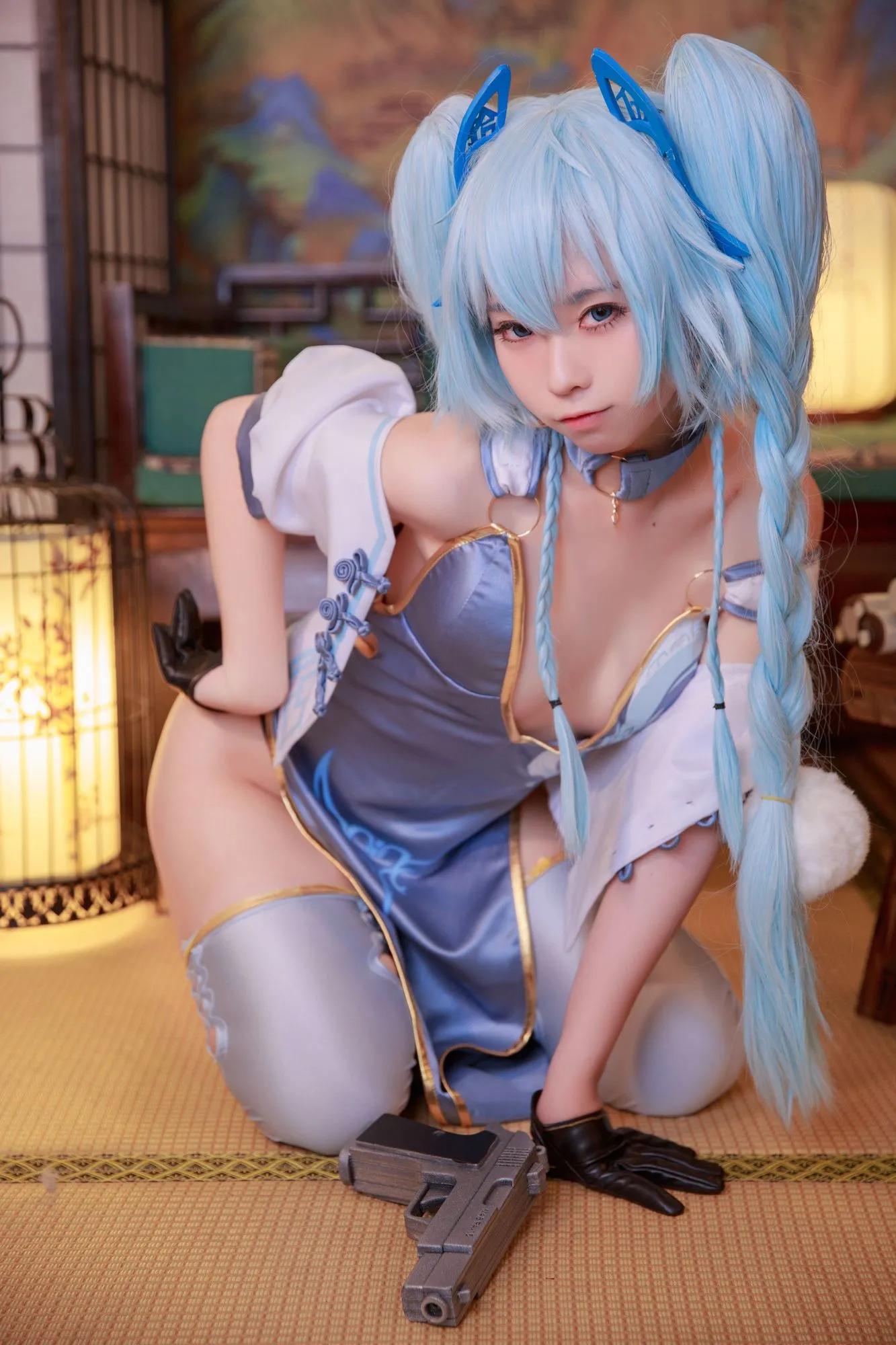 图片[4]-No.008-pa15翠雀媚旗袍 [20P]-coswz-cos王者