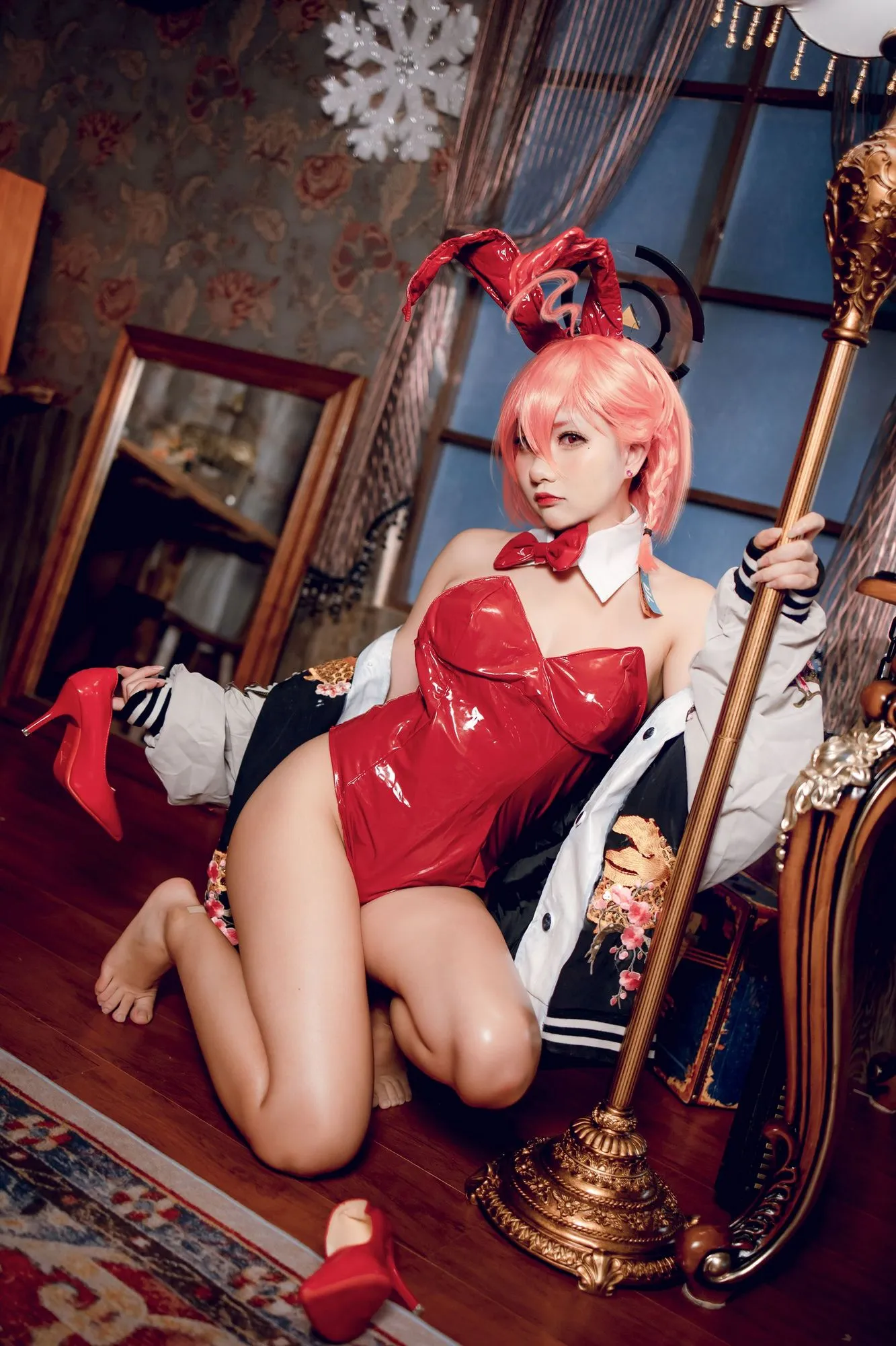 图片[3]-No.012-Blue Archive Neru Mikamo Bunny 碧蓝档案 美甘宁瑠 [35P]-coswz-cos王者
