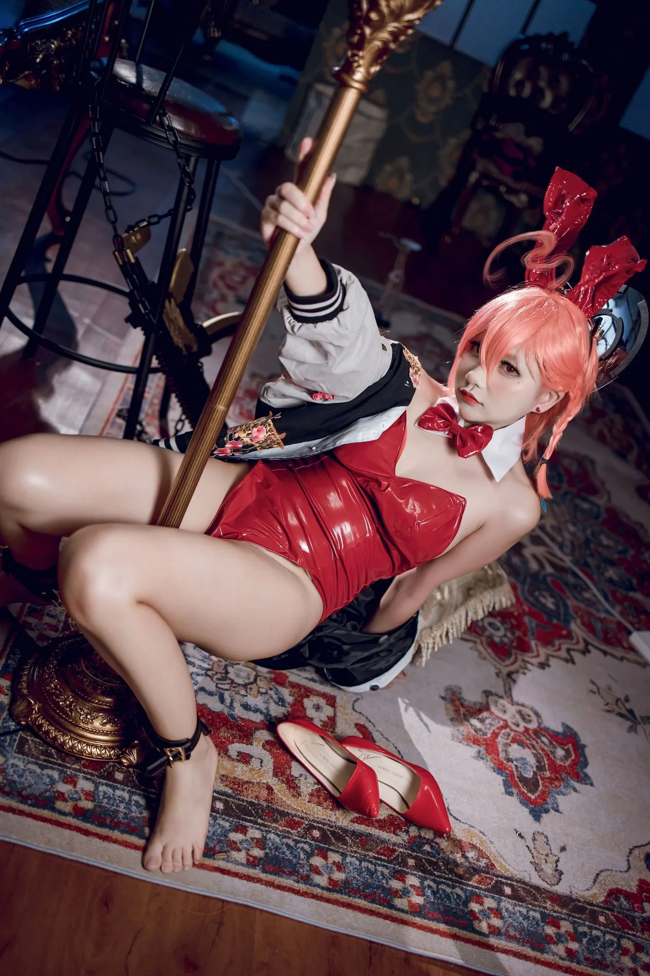 图片[5]-No.012-Blue Archive Neru Mikamo Bunny 碧蓝档案 美甘宁瑠 [35P]-coswz-cos王者