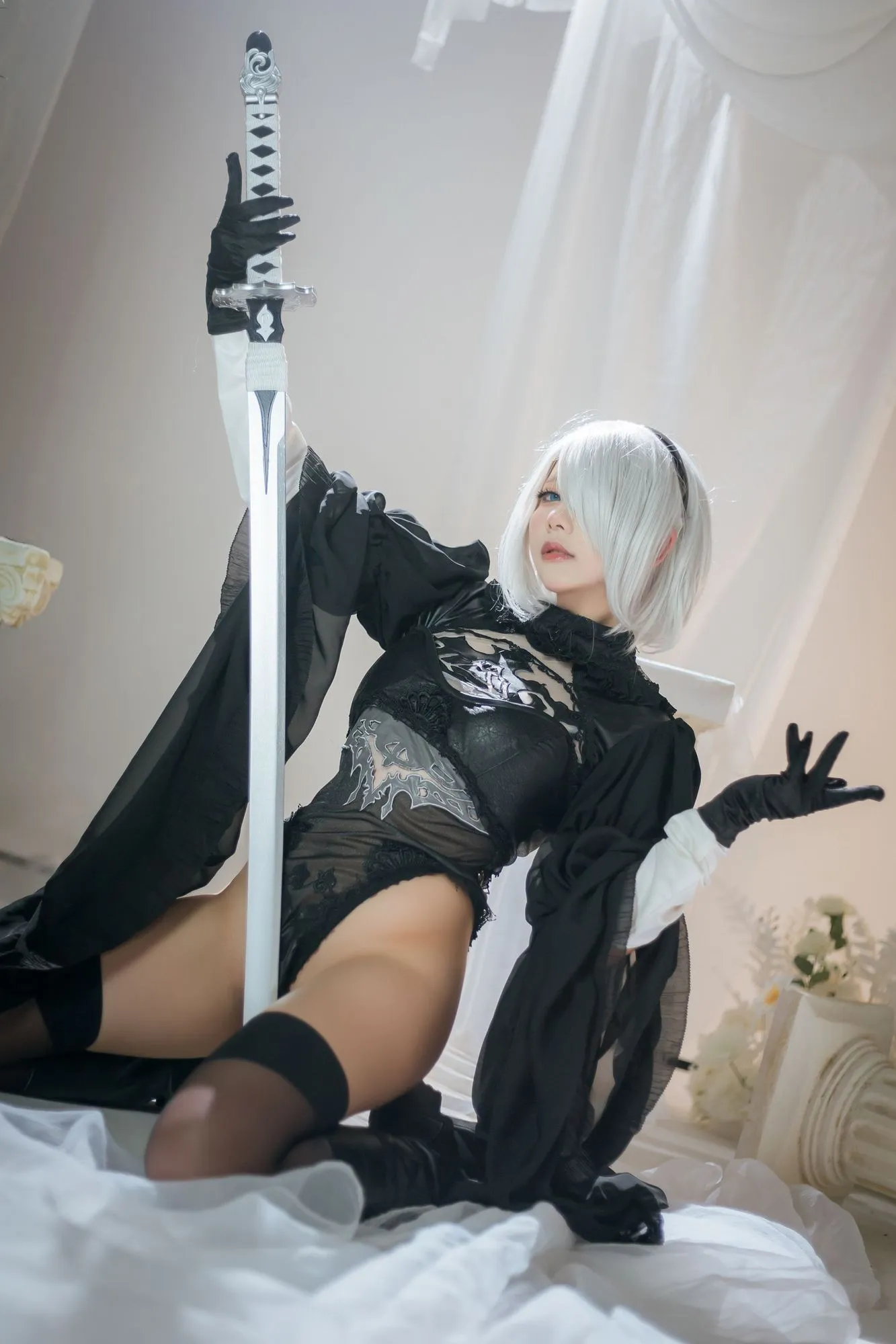 图片[2]-No.014-Nier 2B Dress Ver [6P]-coswz-cos王者
