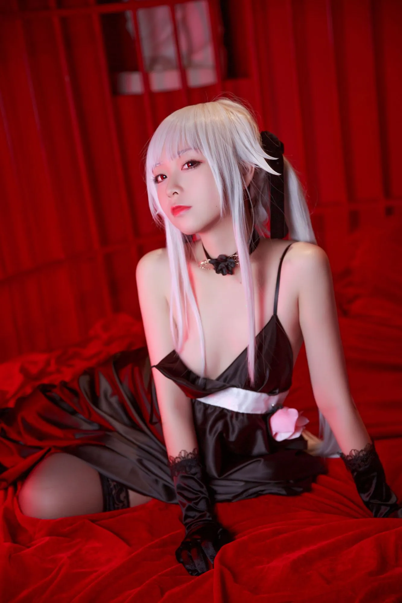 图片[5]-No.014-雾枝黑裙礼服 [13P]-coswz-cos王者