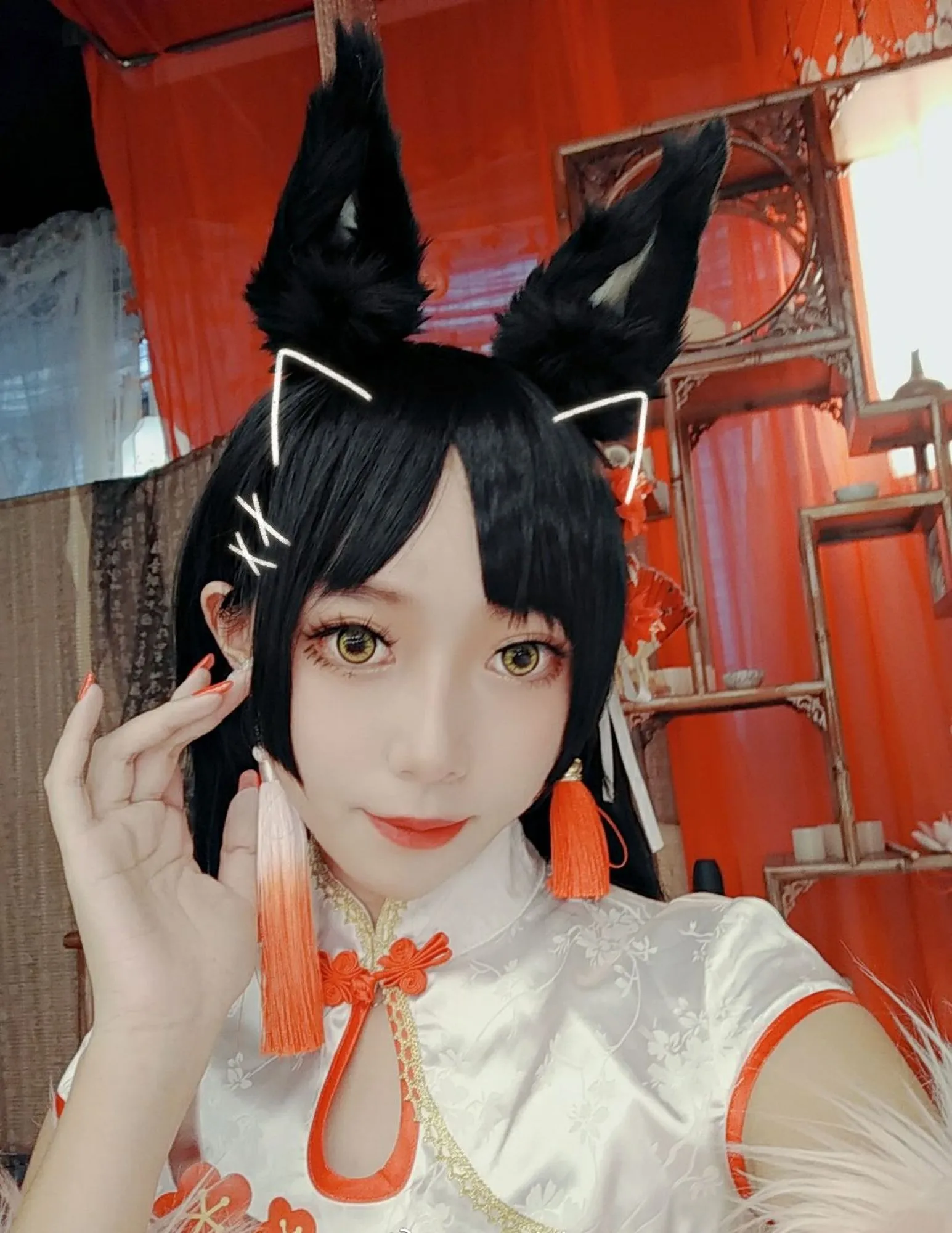 No.015-高雄红旗袍 [15P]-图妖社