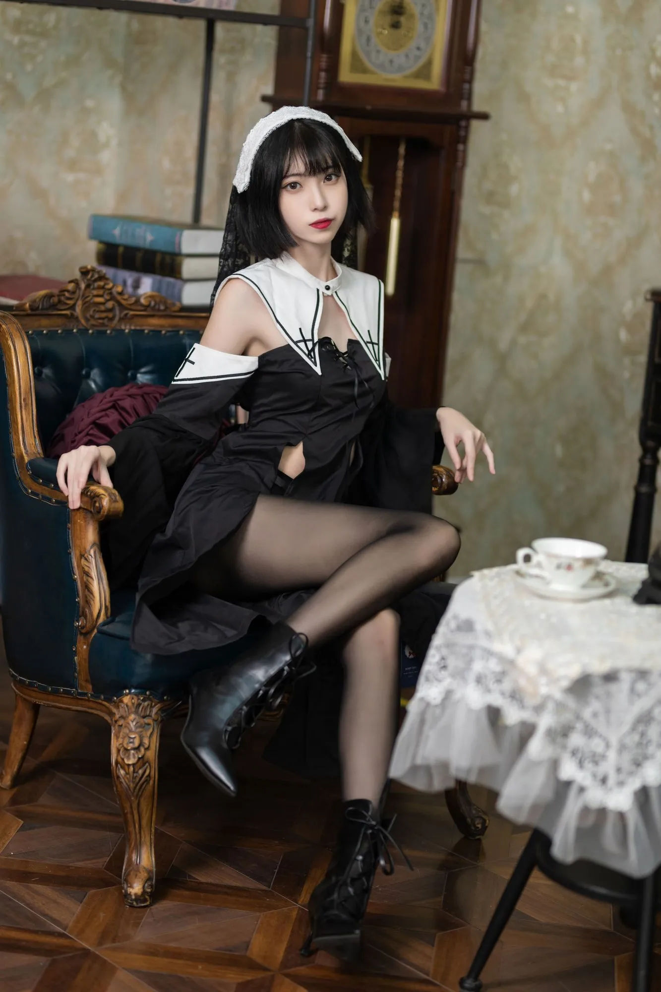 图片[2]-No.016-暗黑修女 [40P]-coswz-cos王者