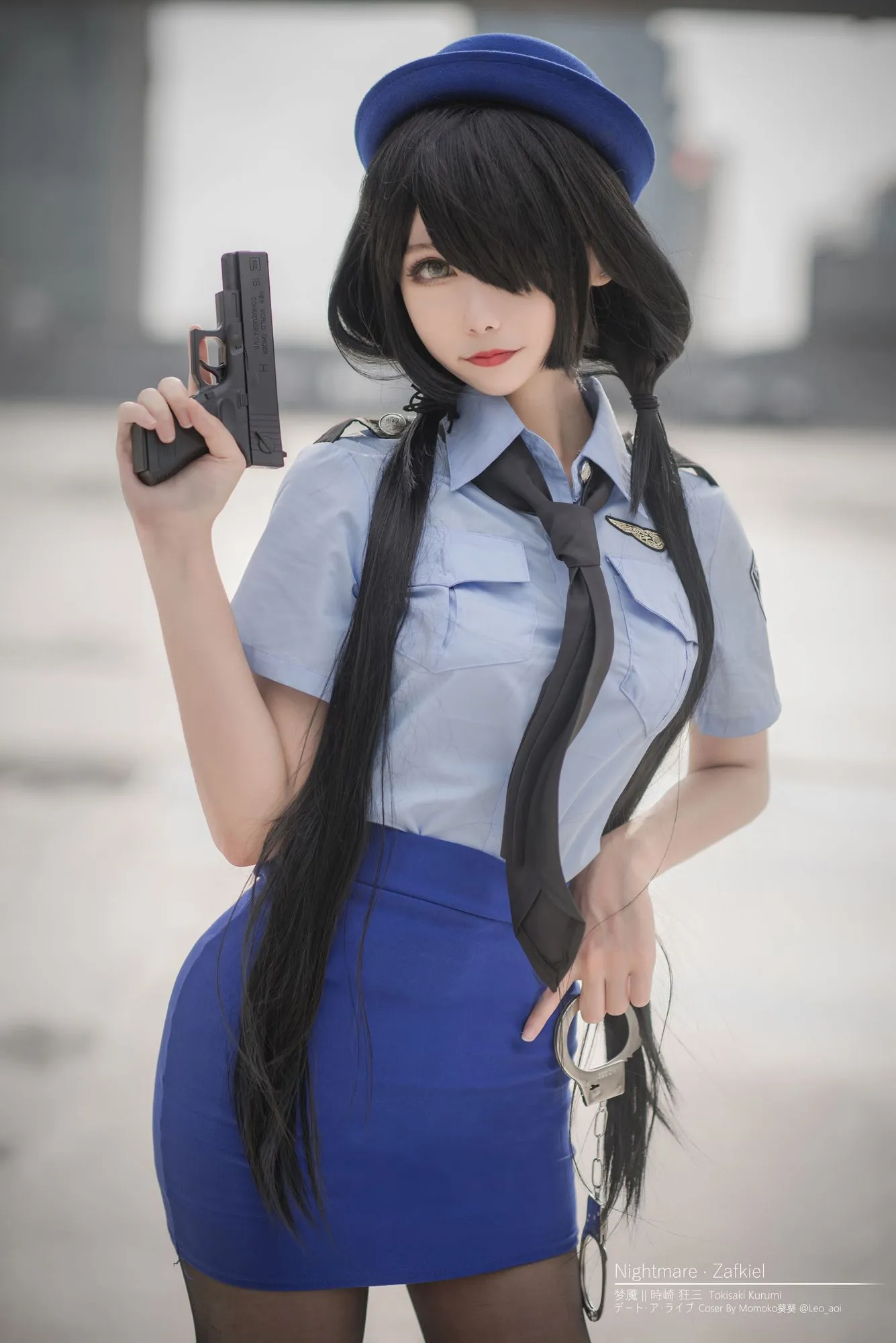 图片[4]-No.017-狂三 女警 [20P]-coswz-cos王者