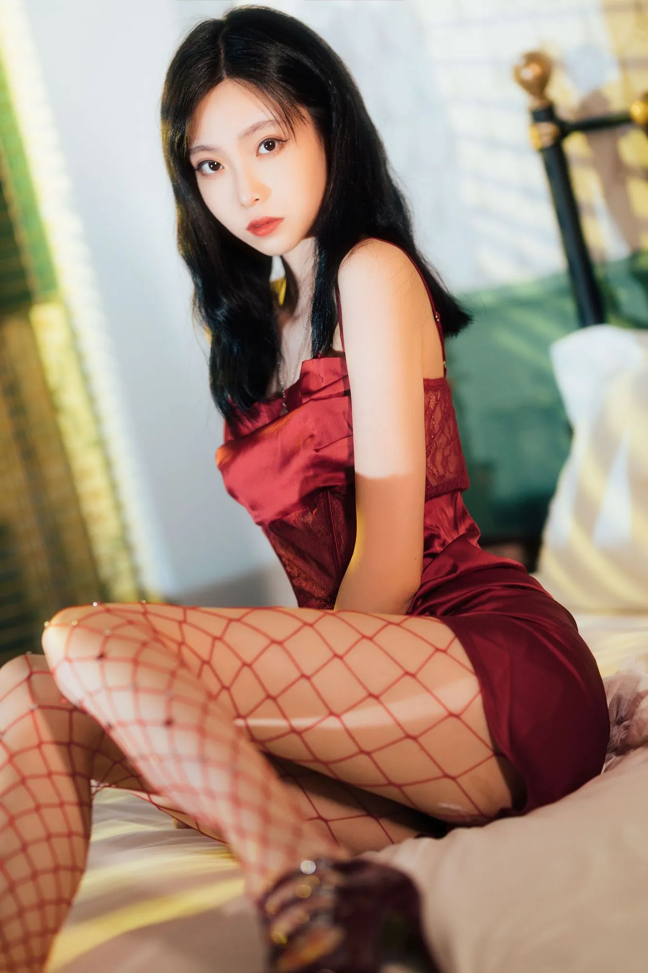 No.021-网袜红裙 [40P]-图妖社