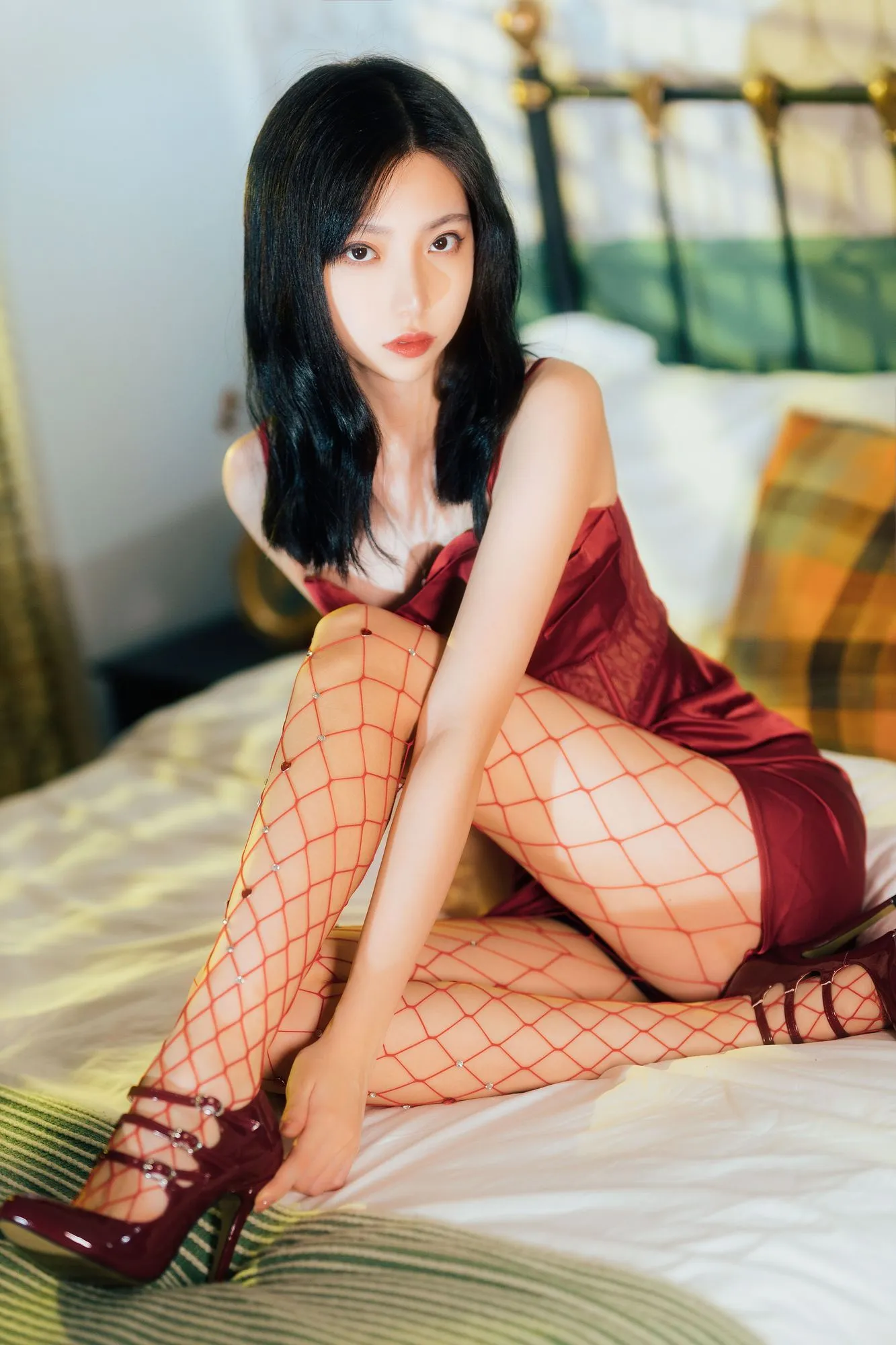 图片[6]-No.021-网袜红裙 [40P]-coswz-cos王者