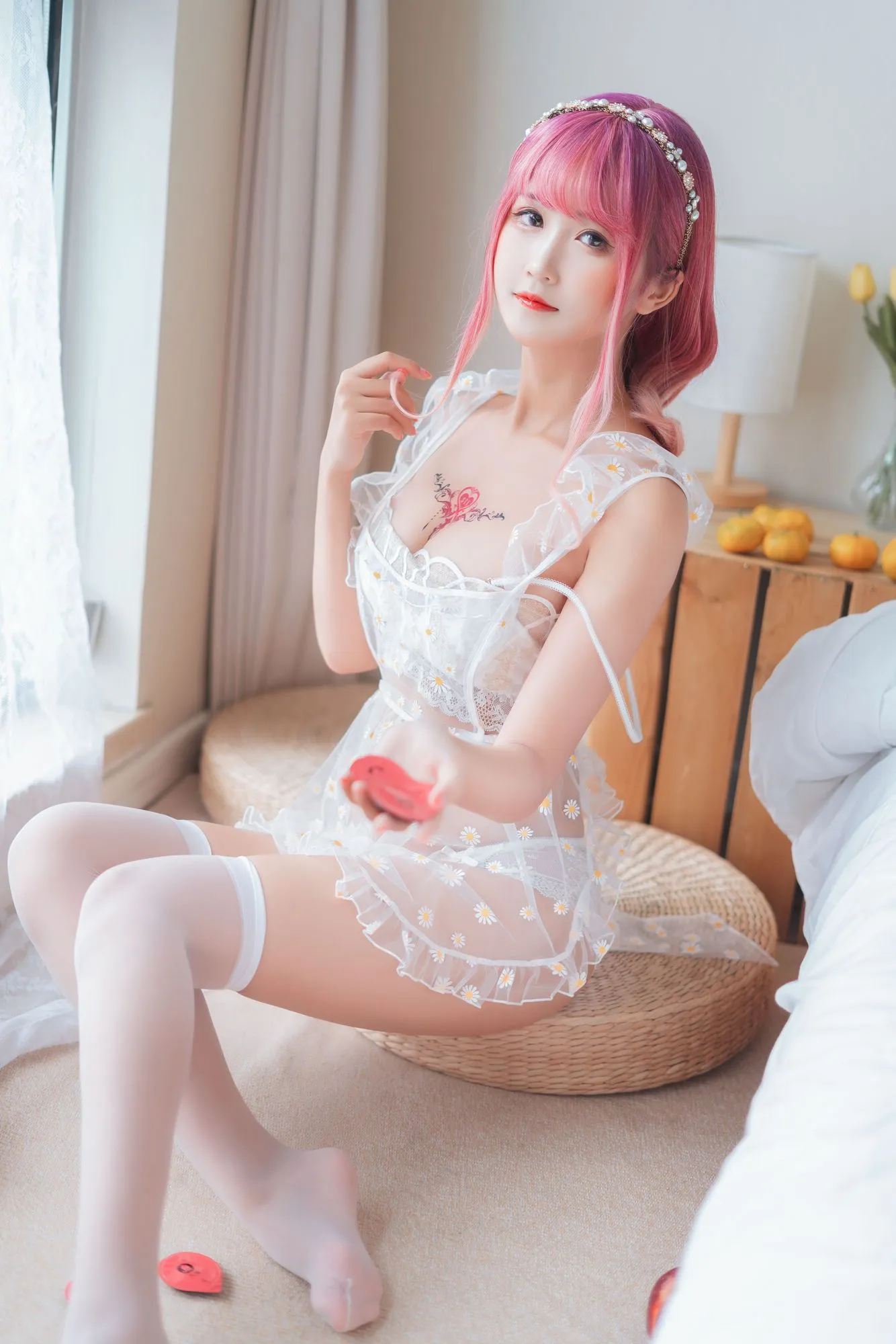 图片[3]-No.024-雏菊围裙 [47P]-coswz-cos王者