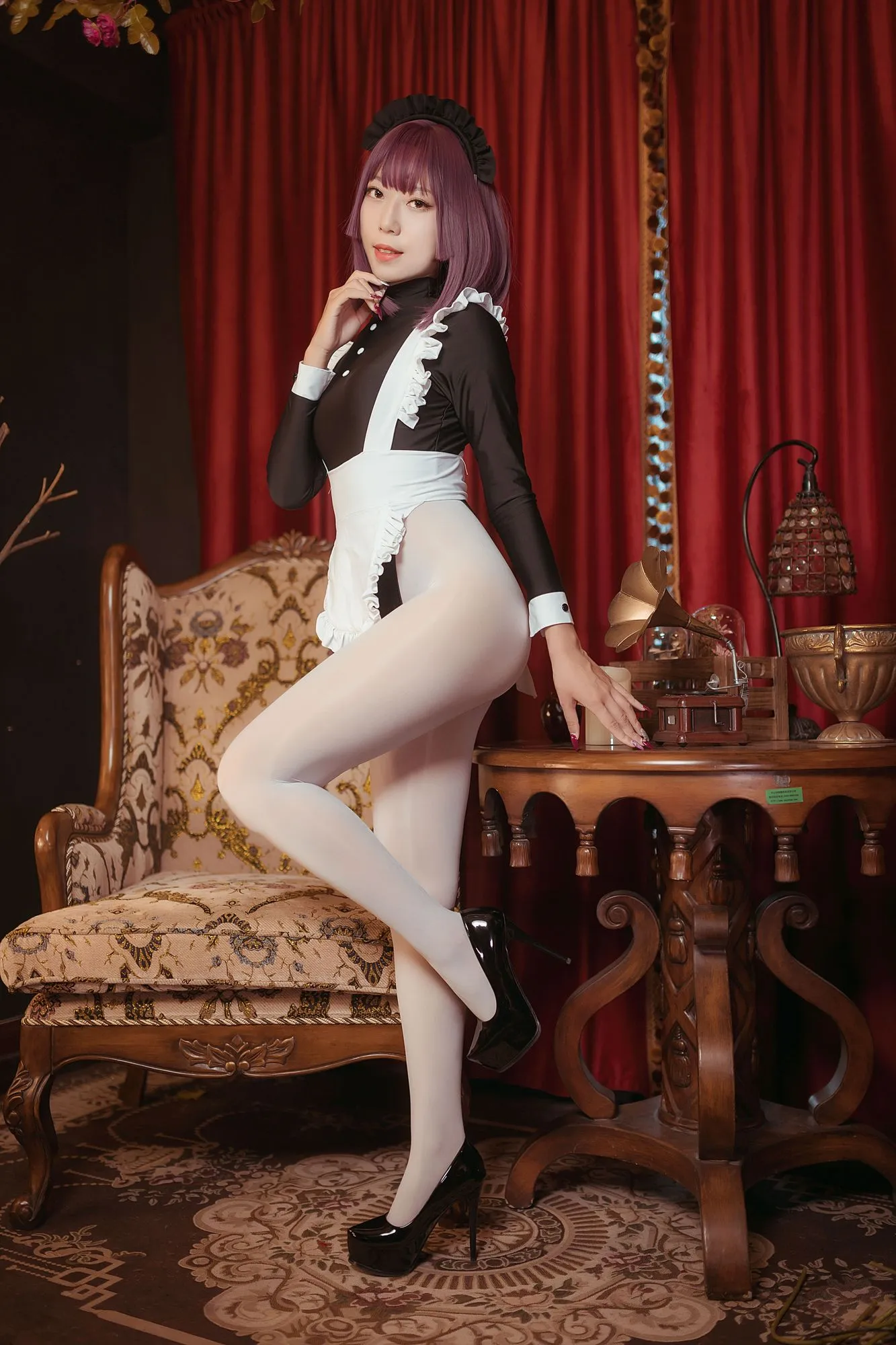 图片[3]-No.027 – 高叉女仆 [25P]-coswz-cos王者
