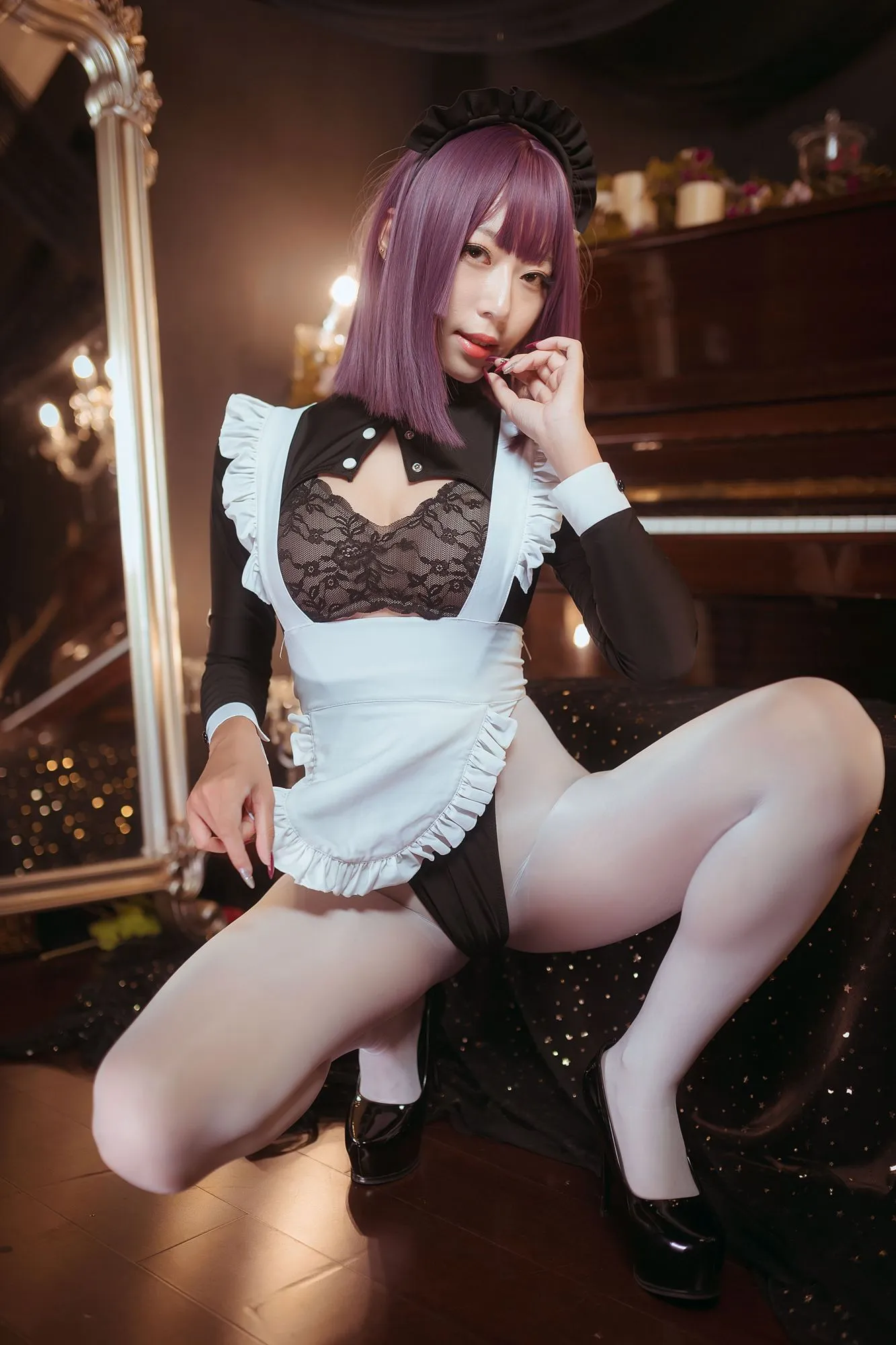 图片[5]-No.027 – 高叉女仆 [25P]-coswz-cos王者