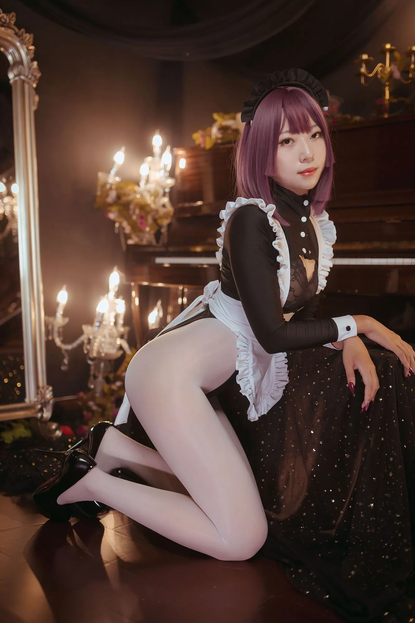 图片[4]-No.027 – 高叉女仆 [25P]-coswz-cos王者